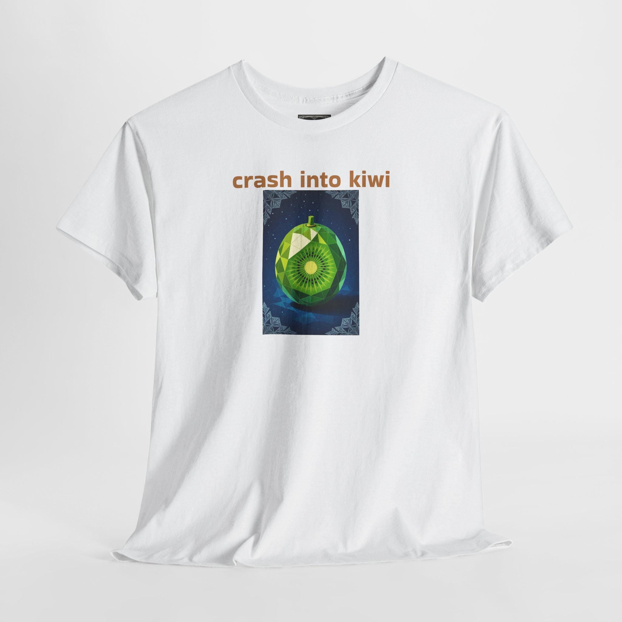 Kiwi Crash Graphic T-Shirt: Fun Unisex Cotton Tee