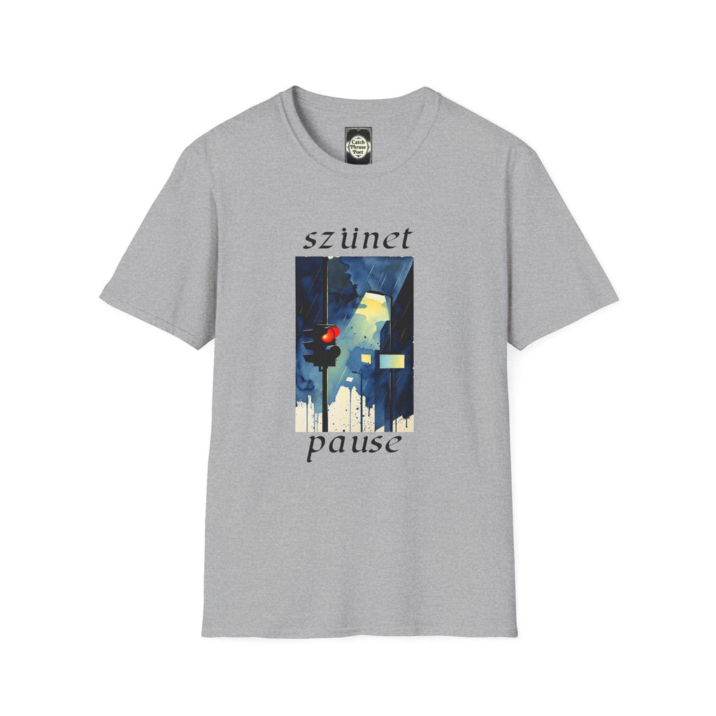 Pause Artistic T-Shirt – Unisex Softstyle Tee with Unique Graphic