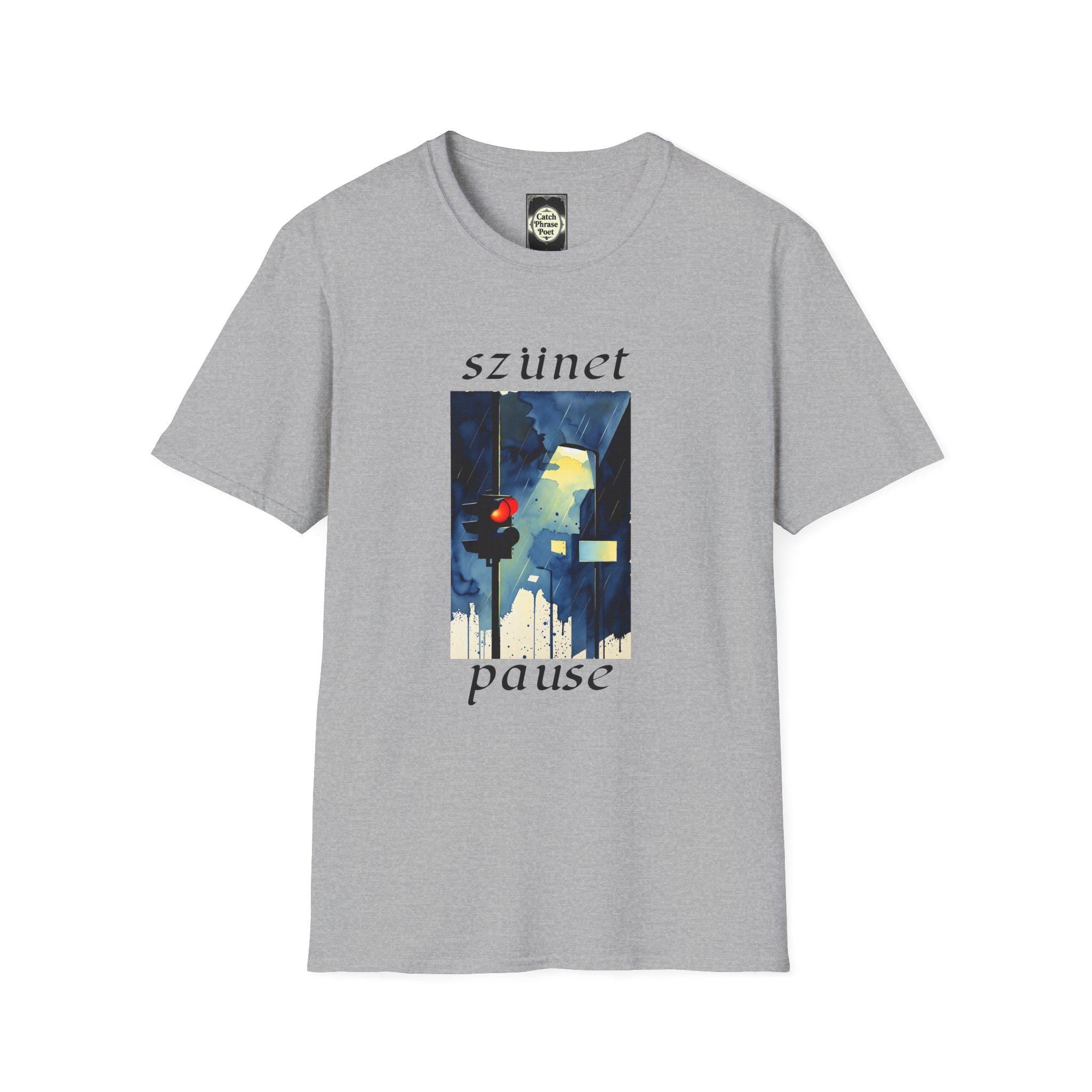 Pause Artistic T-Shirt – Unisex Softstyle Tee with Unique Graphic