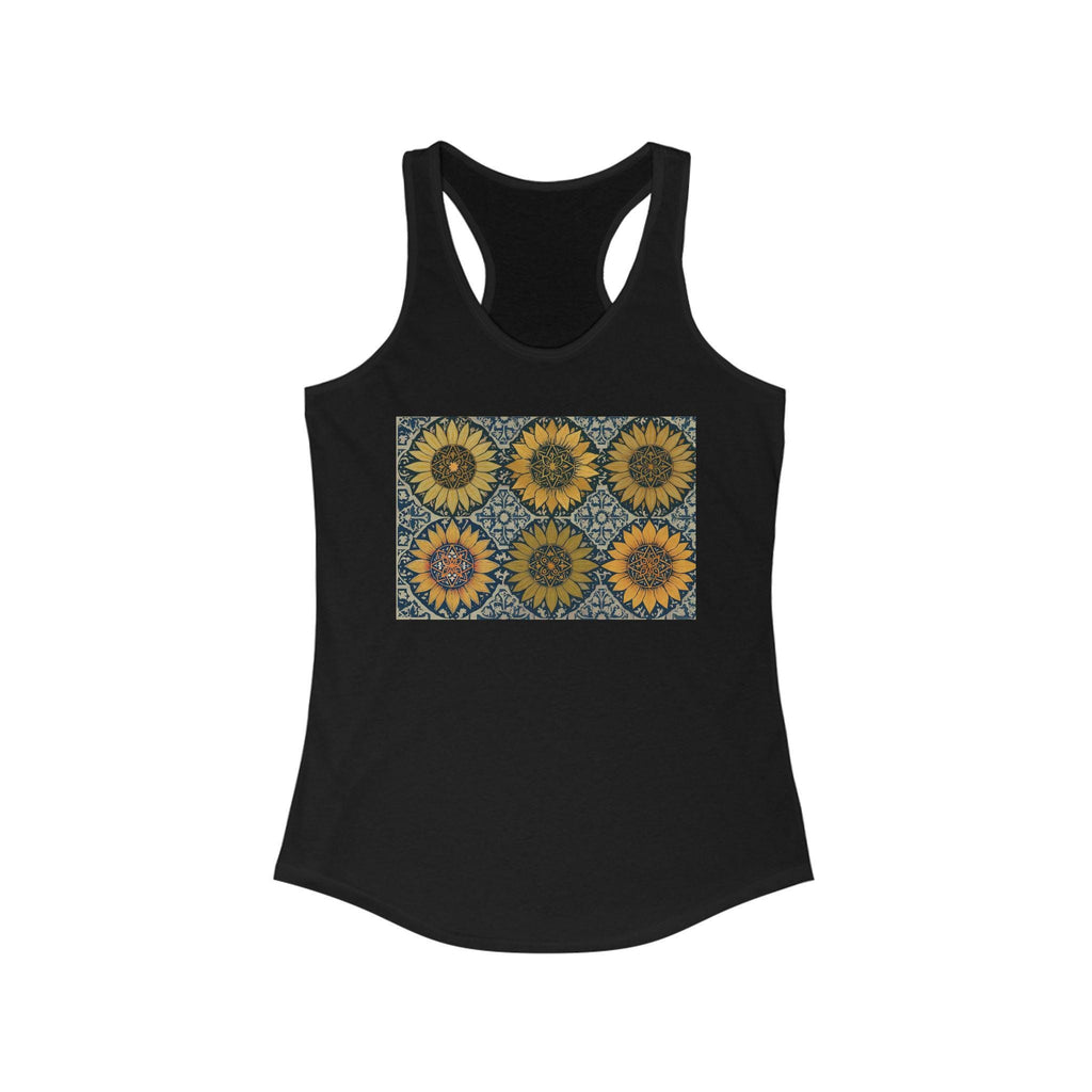 Sunflower love, Women's Ideal Racerback Tank