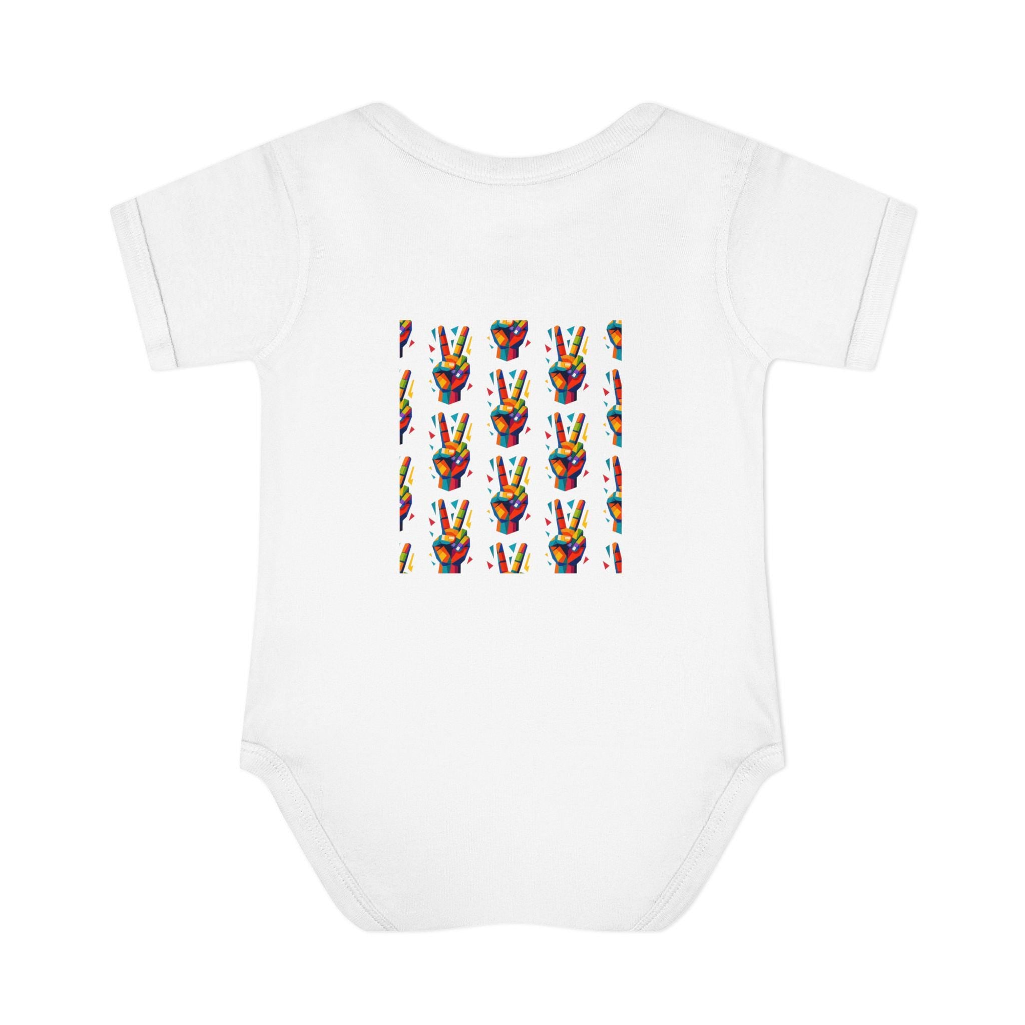 Colorful Peace Sign Baby Bodysuit | Unisex Infant Clothing
