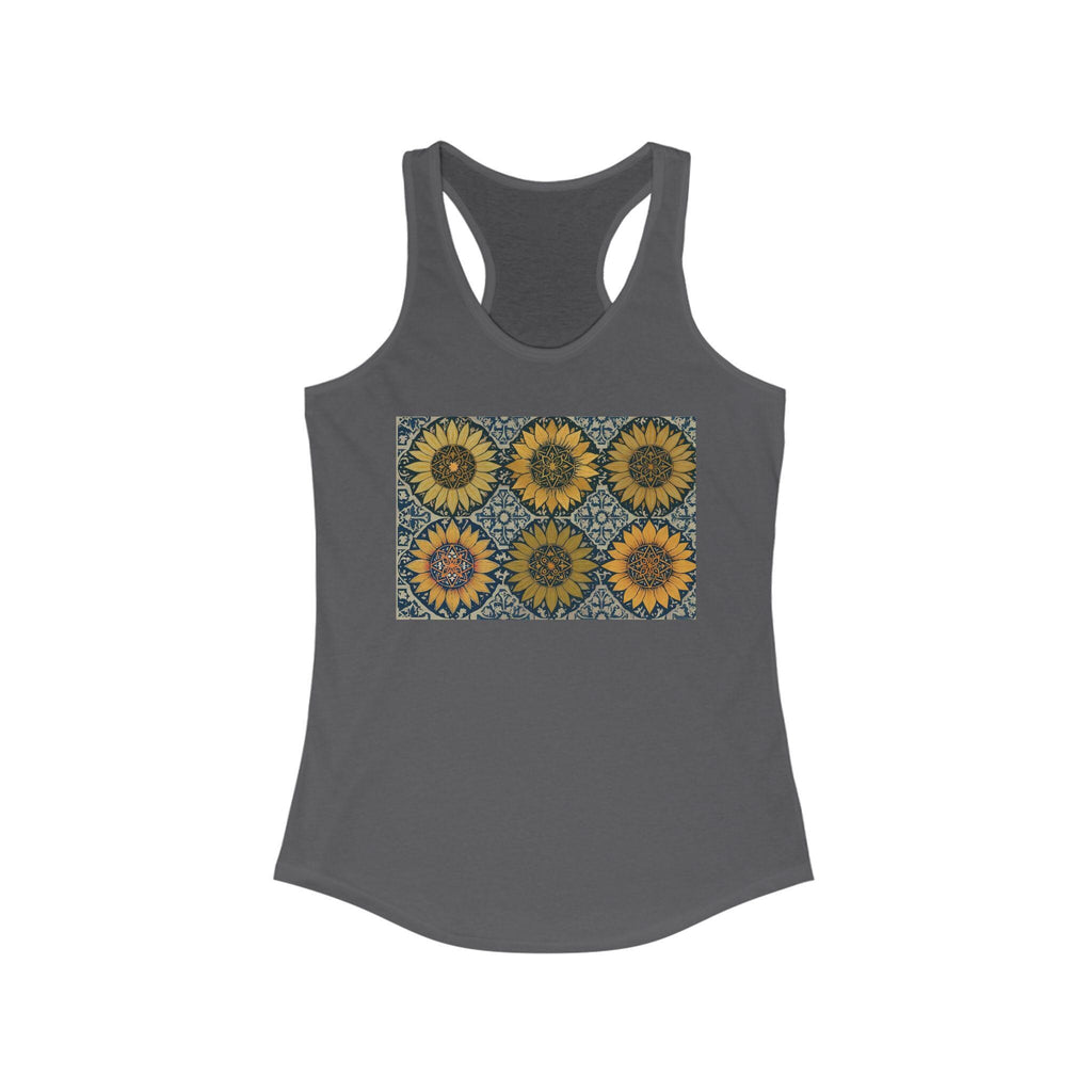 Sunflower love, Women's Ideal Racerback Tank