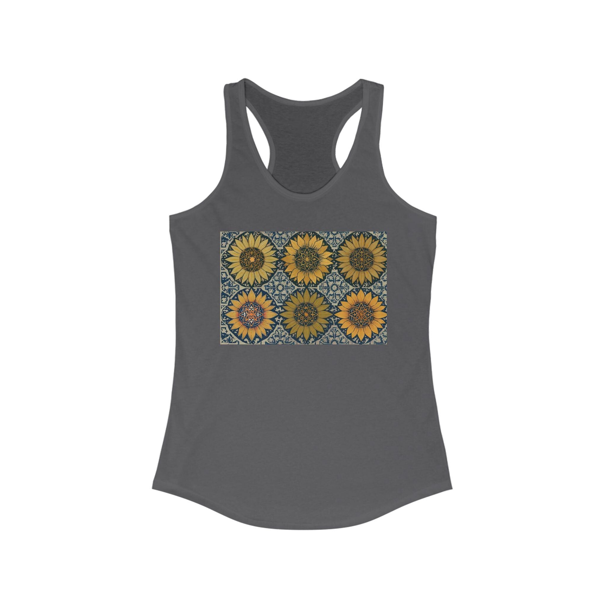 Sunflower love, Women's Ideal Racerback Tank