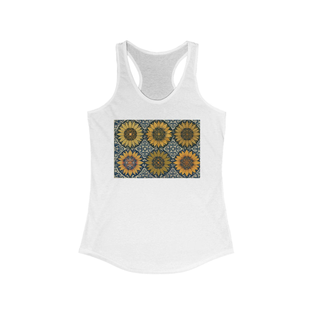 Sunflower love, Women's Ideal Racerback Tank