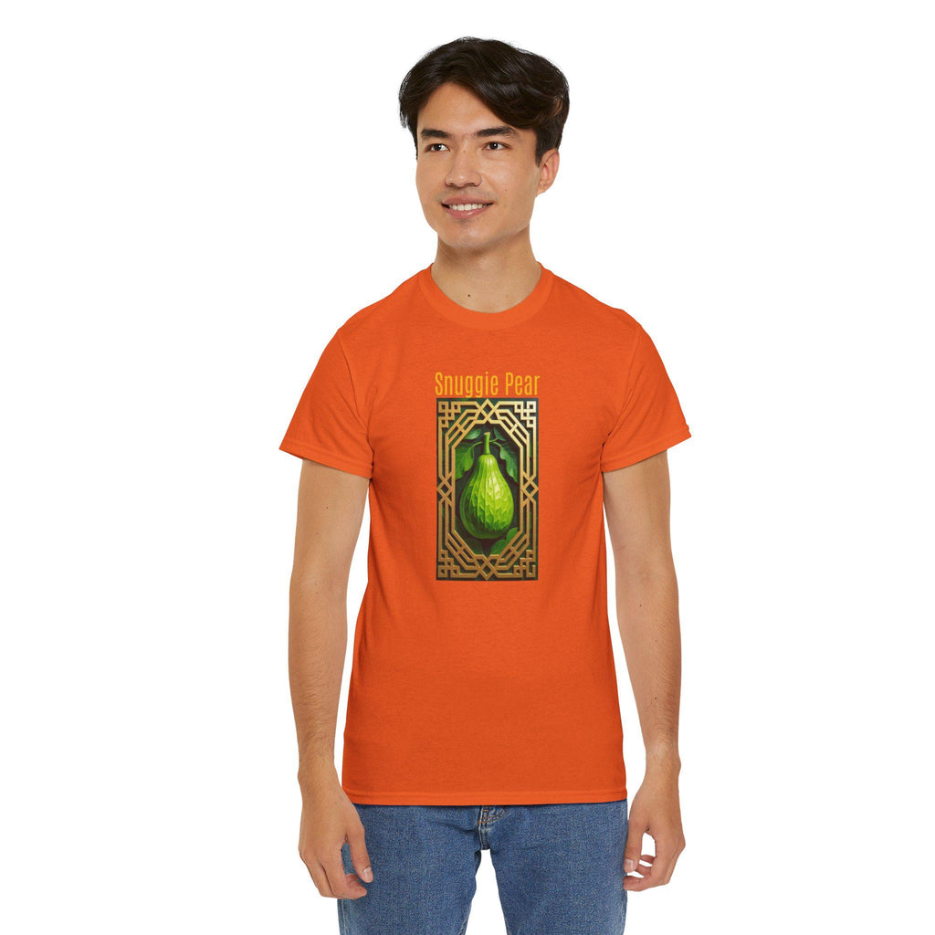 Snuggle Pear Graphic Tee - Unisex Heavy Cotton Shirt