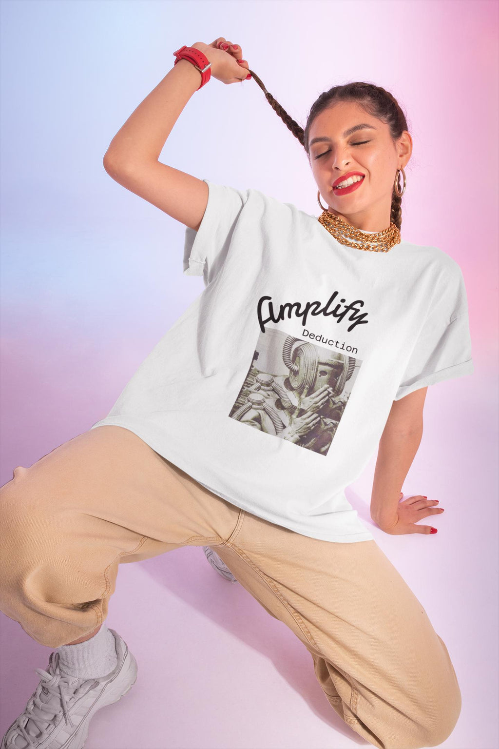 Amplify Deduction Graphic T-Shirt, Unisex Softstyle Cotton Tee