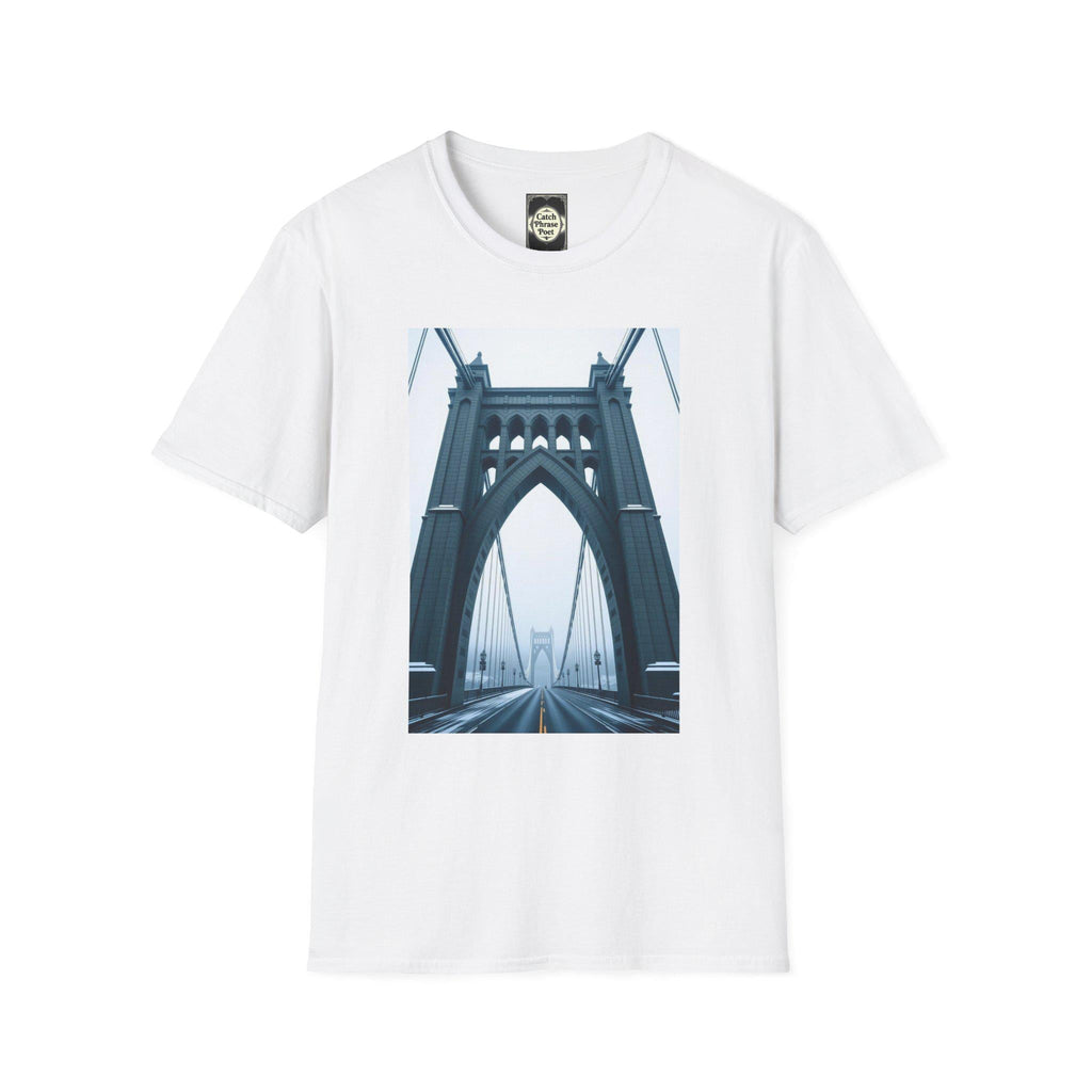 St Johns Bridge Portland Unisex T-Shirt: Modern Cityscape Tee
