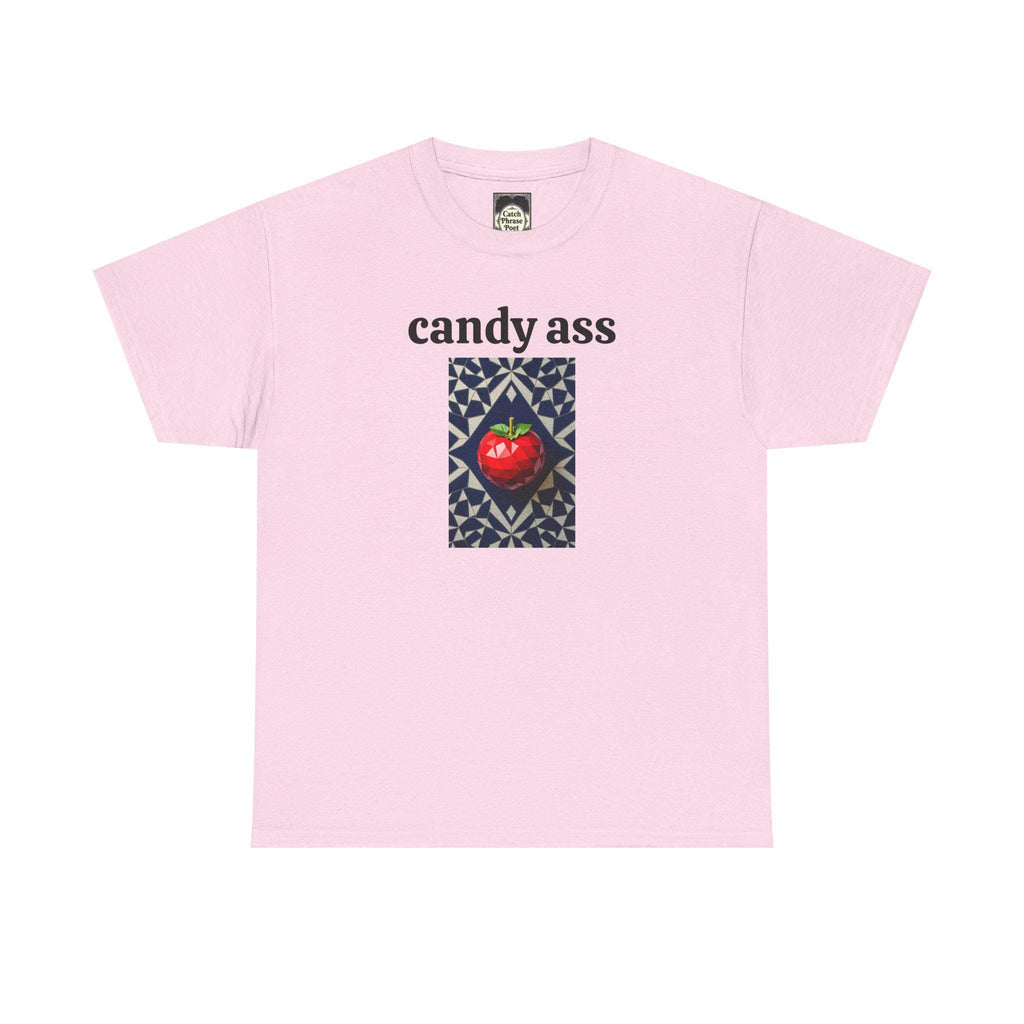Whimsical Graphic Tee for Fun-Lovers, Candy Ass Humor Shirt, Unique Gift for Friends, Casual Summer Wear, Perfect for Parties