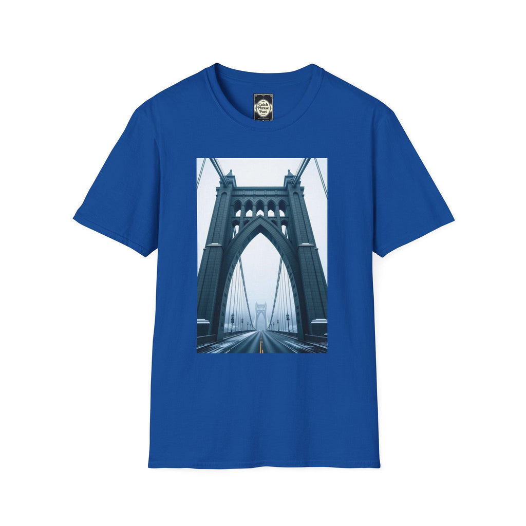 St Johns Bridge Portland Unisex T-Shirt: Modern Cityscape Tee