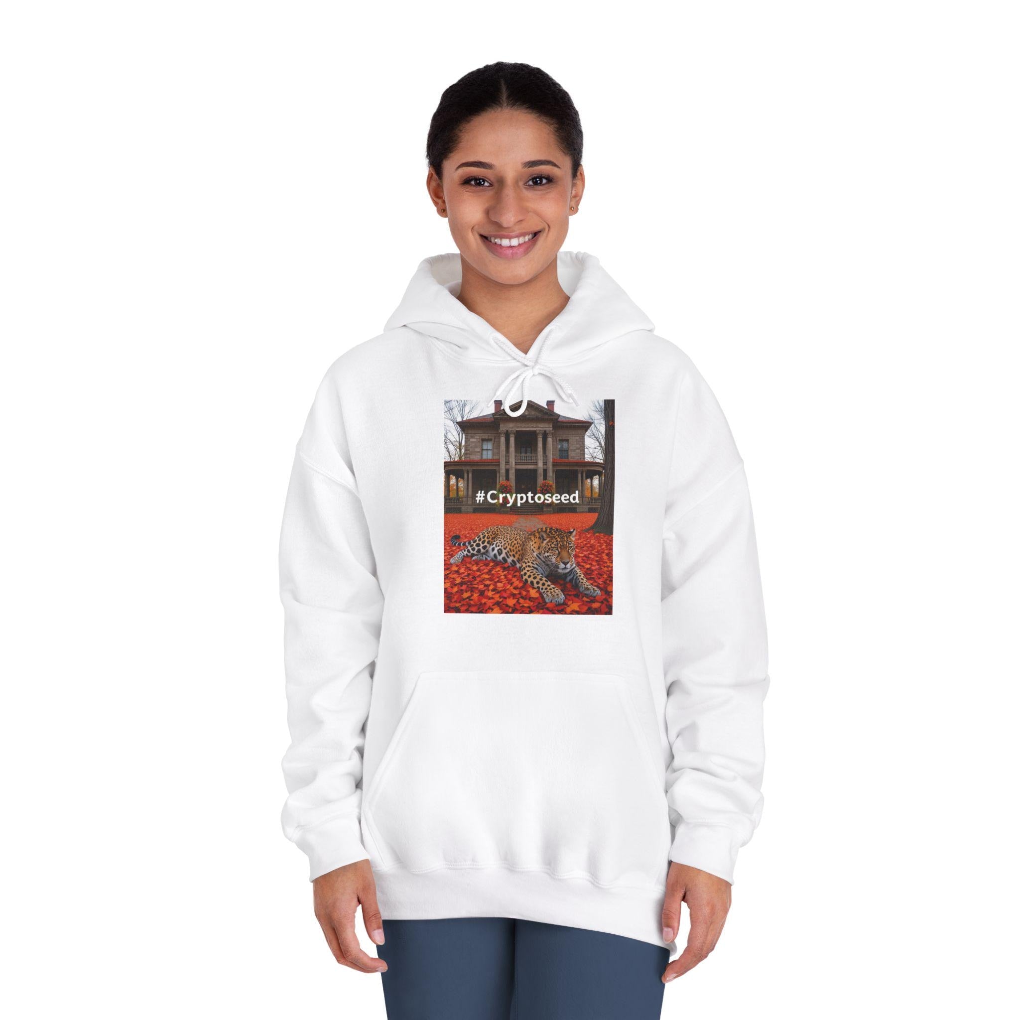 Hashtag CRYPTOSEED Unisex Hooded Sweatshirt, Gratitude Design