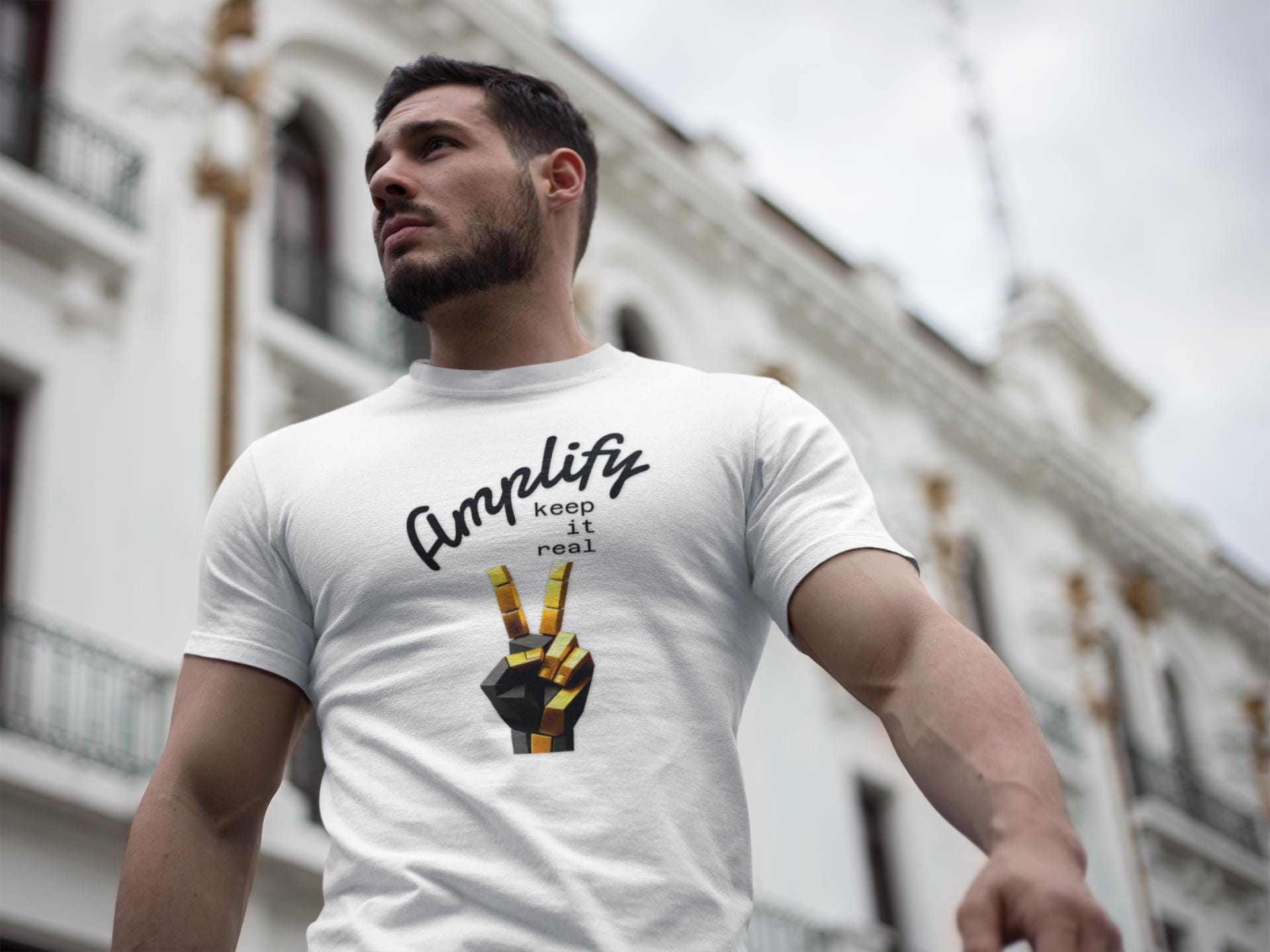 Amplify Peace Unisex Softstyle T-Shirt | Casual Wear, Gift Idea, Statement Tee, Social Justice Apparel, Everyday Style