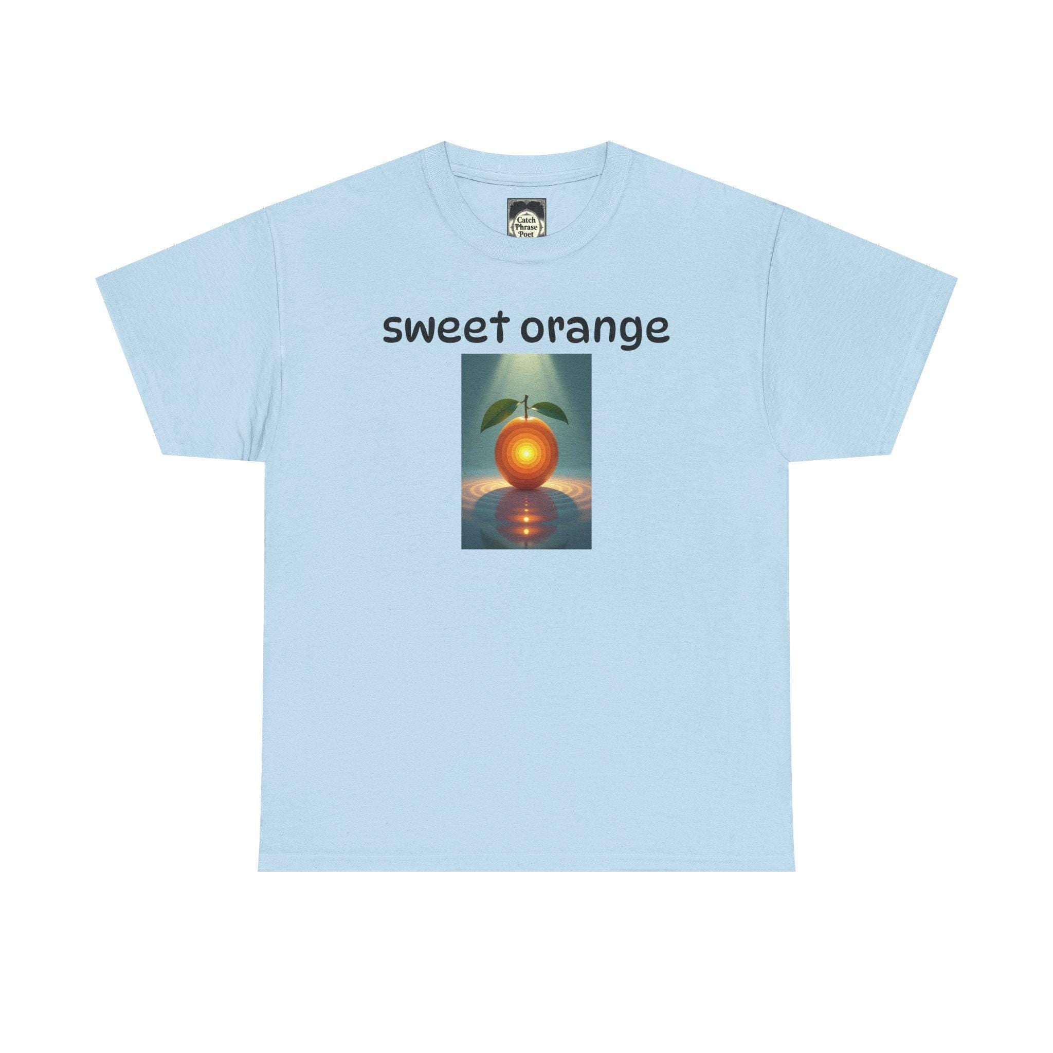 Sweet Orange Graphic Tee: Unisex Heavy Cotton T-Shirt