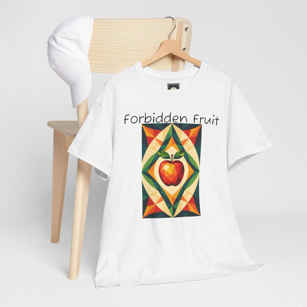 Forbidden Fruit Graphic Tee: Unisex Heavy Cotton, Art Lover Gift