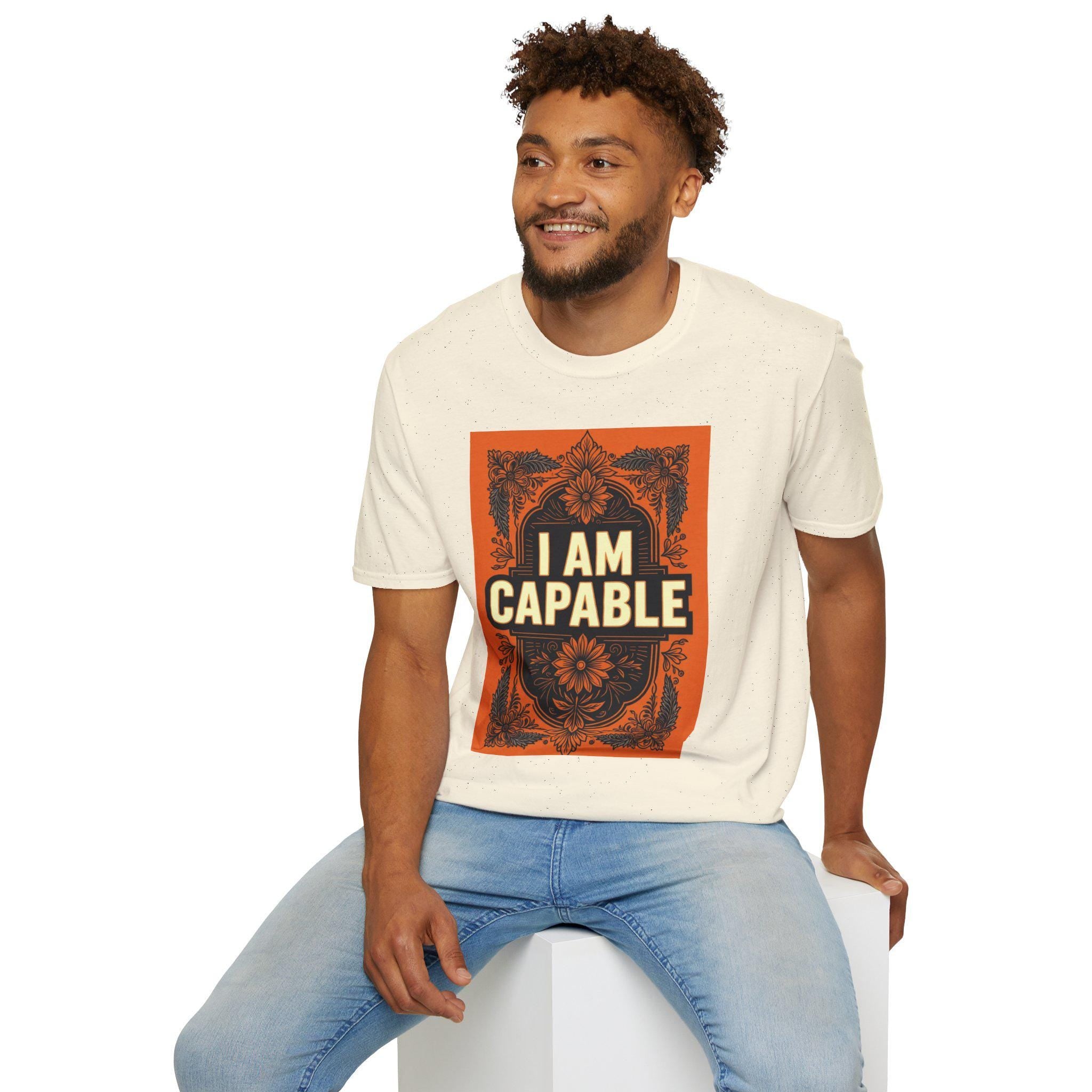 Empowering 'I AM CAPABLE' Unisex T-Shirt: Motivational Gift