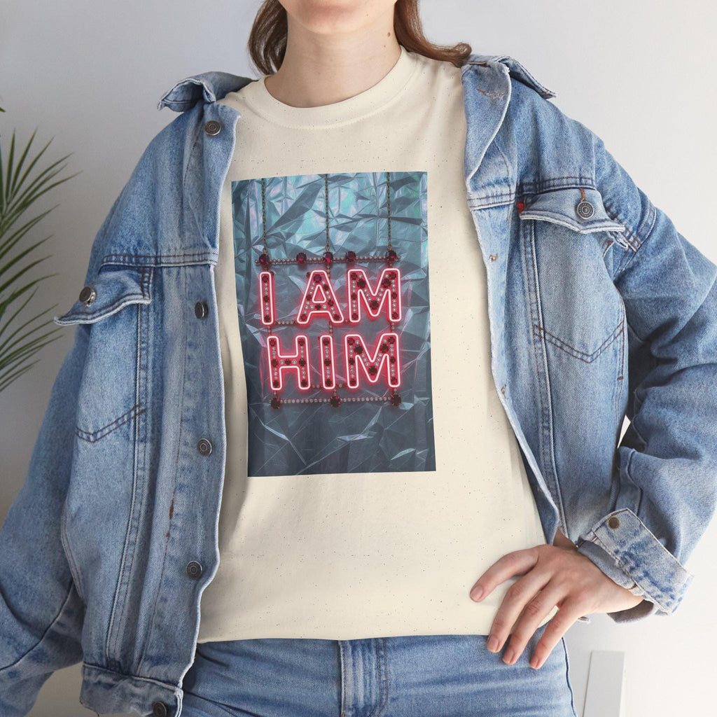 I Am Him Graphic Tee - Unisex Heavy Cotton T-Shirt