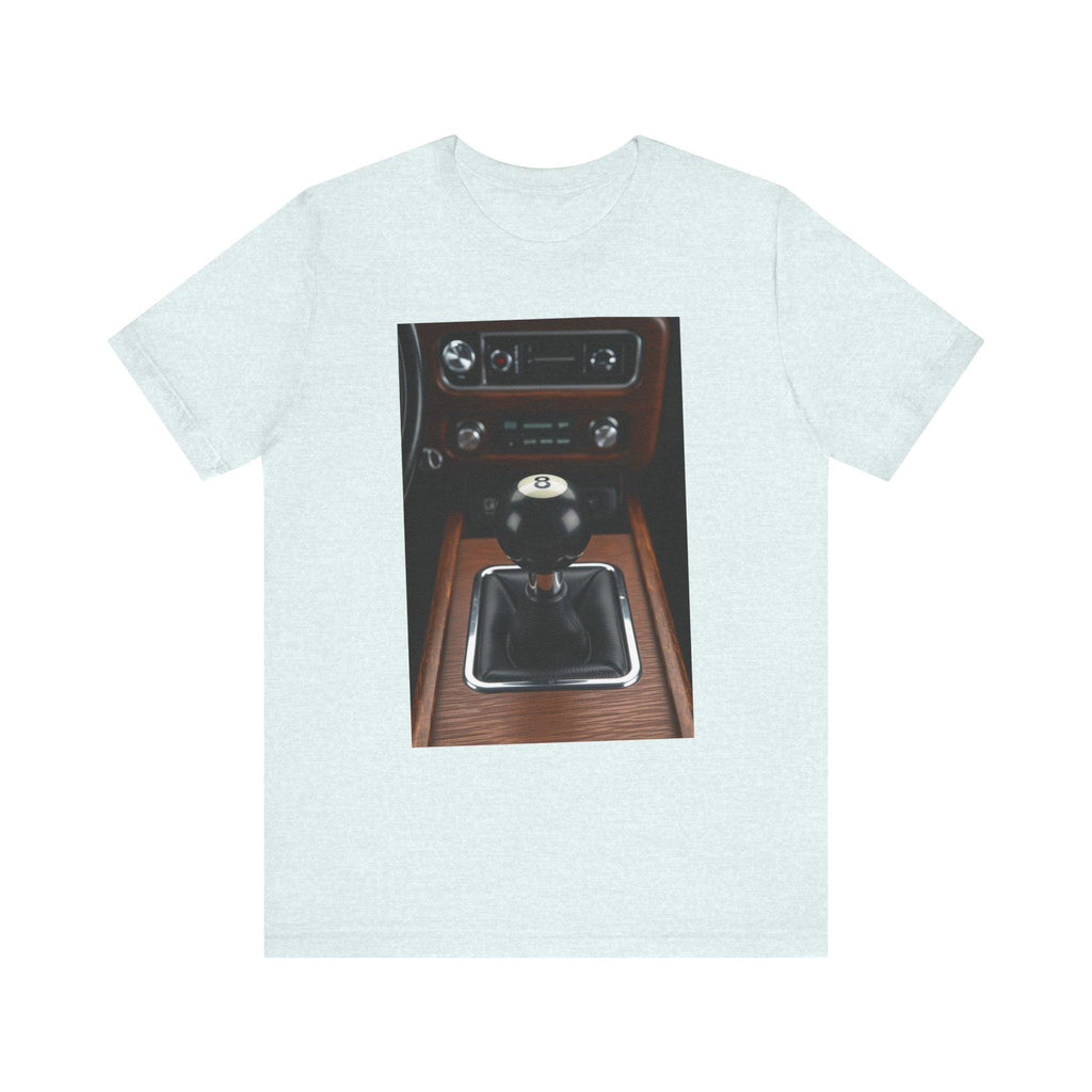 Retro Car 8-Ball Gear Shift T-Shirt: Vintage Automotive Enthusiast Tee