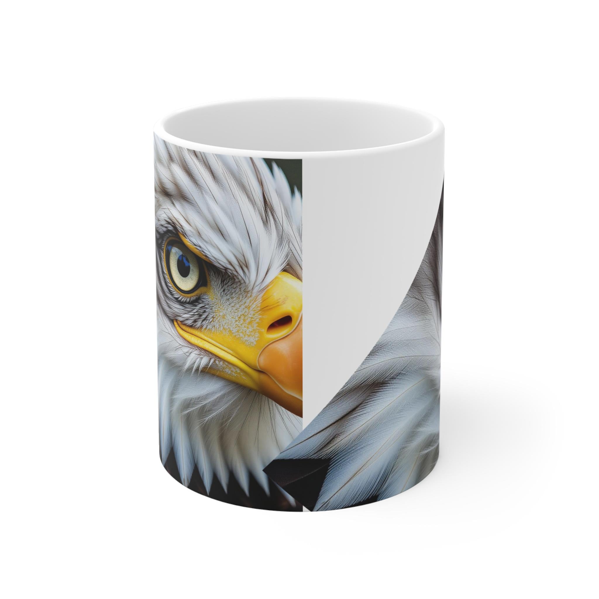 Eagle Eye Ceramic Coffee Mug - Wildlife Nature Gift