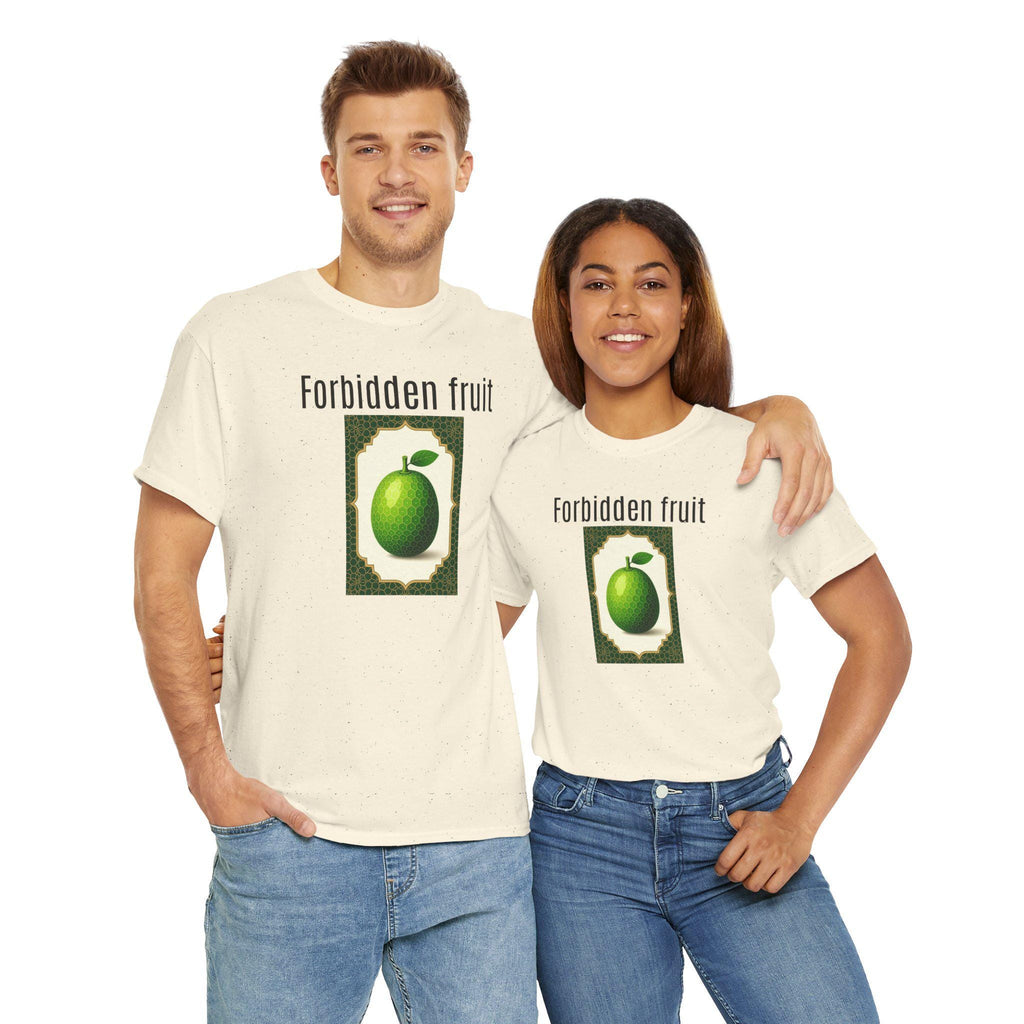 Forbidden Fruit Graphic Tee: Unisex Heavy Cotton T-Shirt
