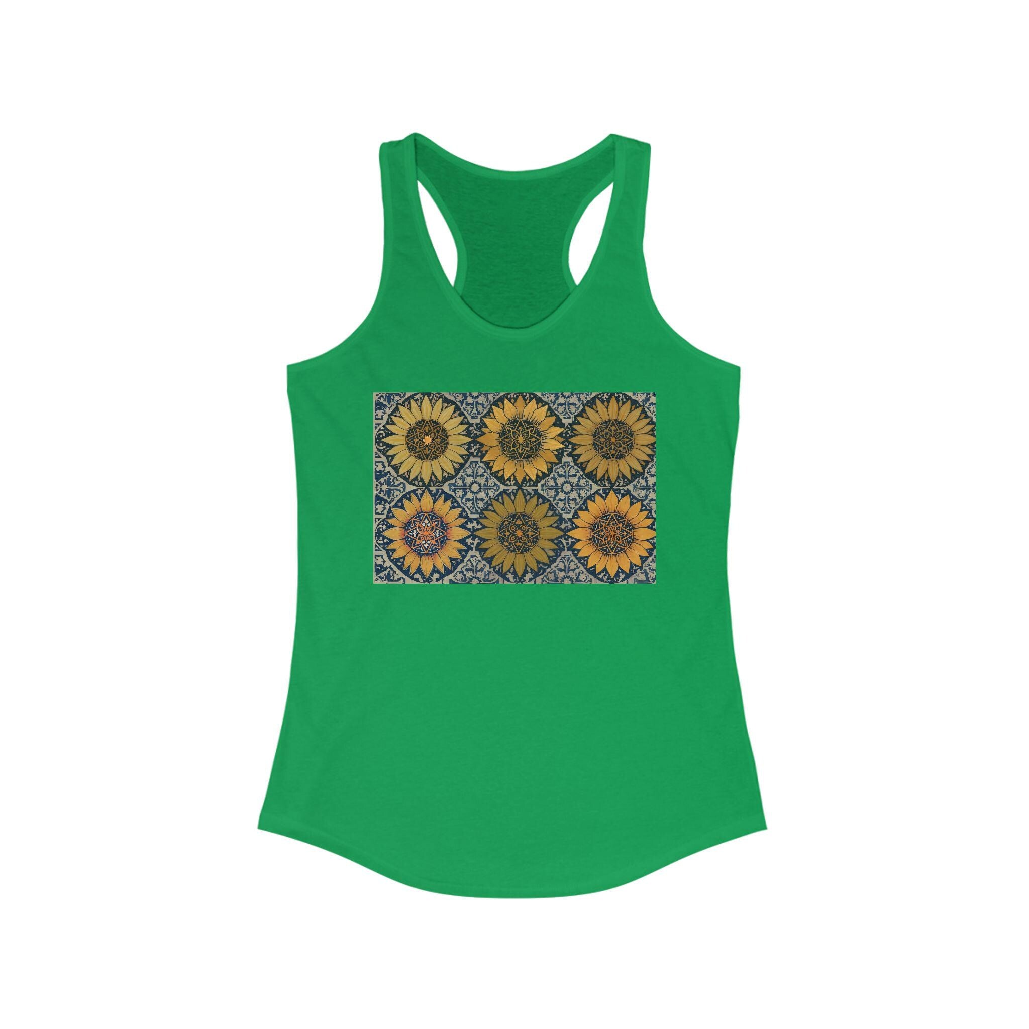 Sunflower love, Women's Ideal Racerback Tank