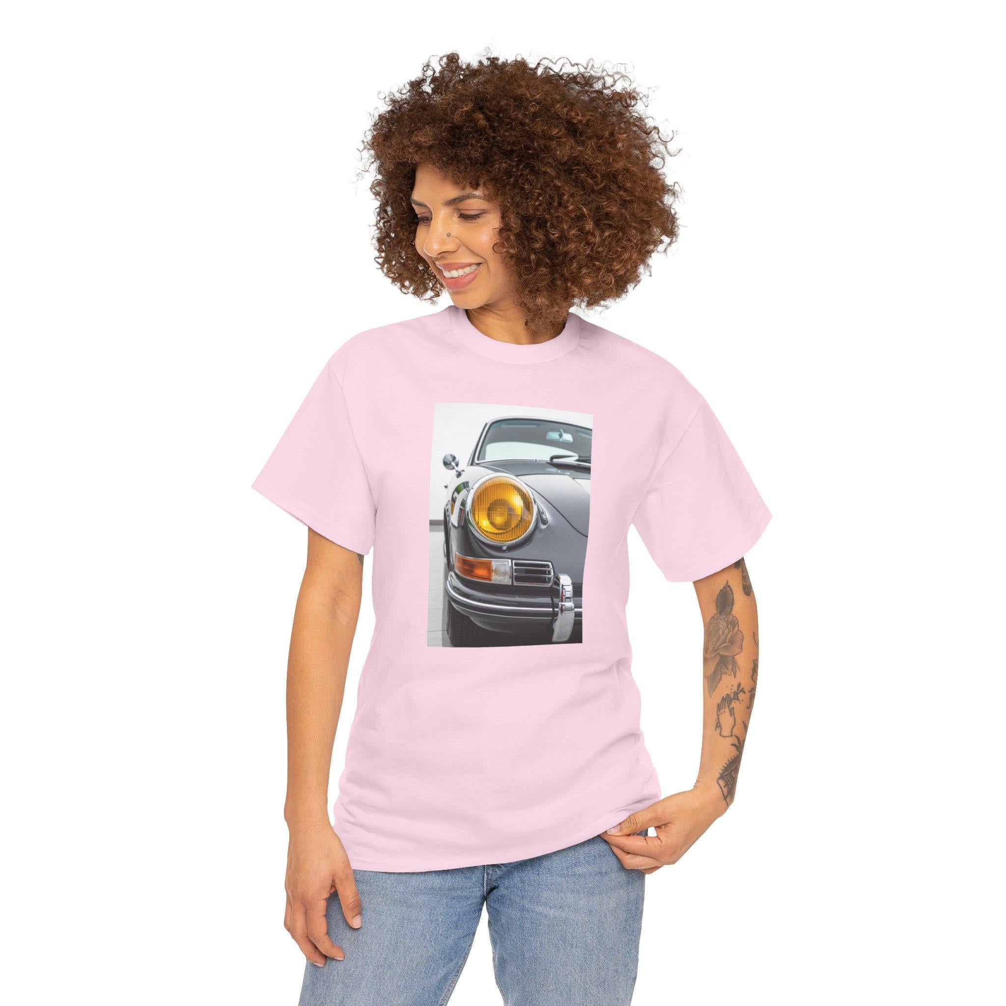 Retro Car Graphic Tee: Unisex Heavy Cotton, Automotive Gift