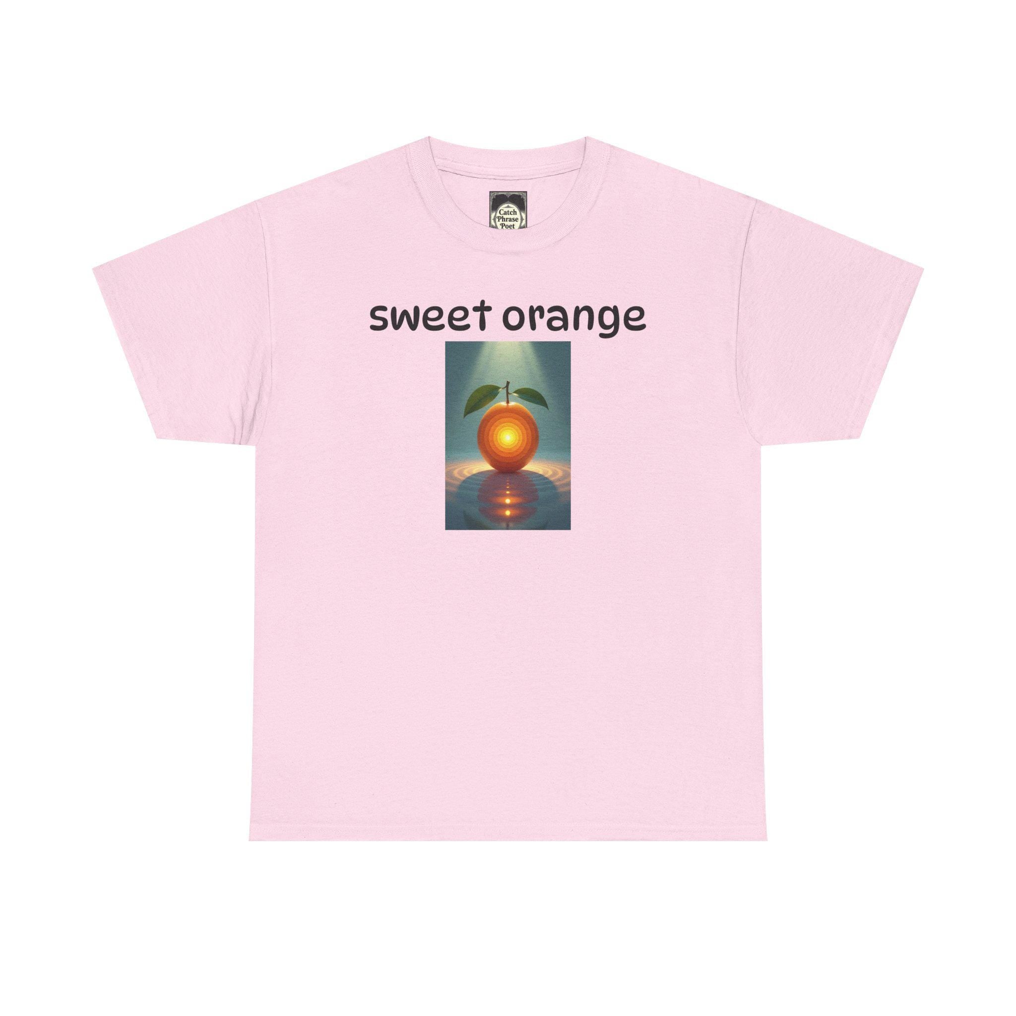 Sweet Orange Graphic Tee: Unisex Heavy Cotton T-Shirt