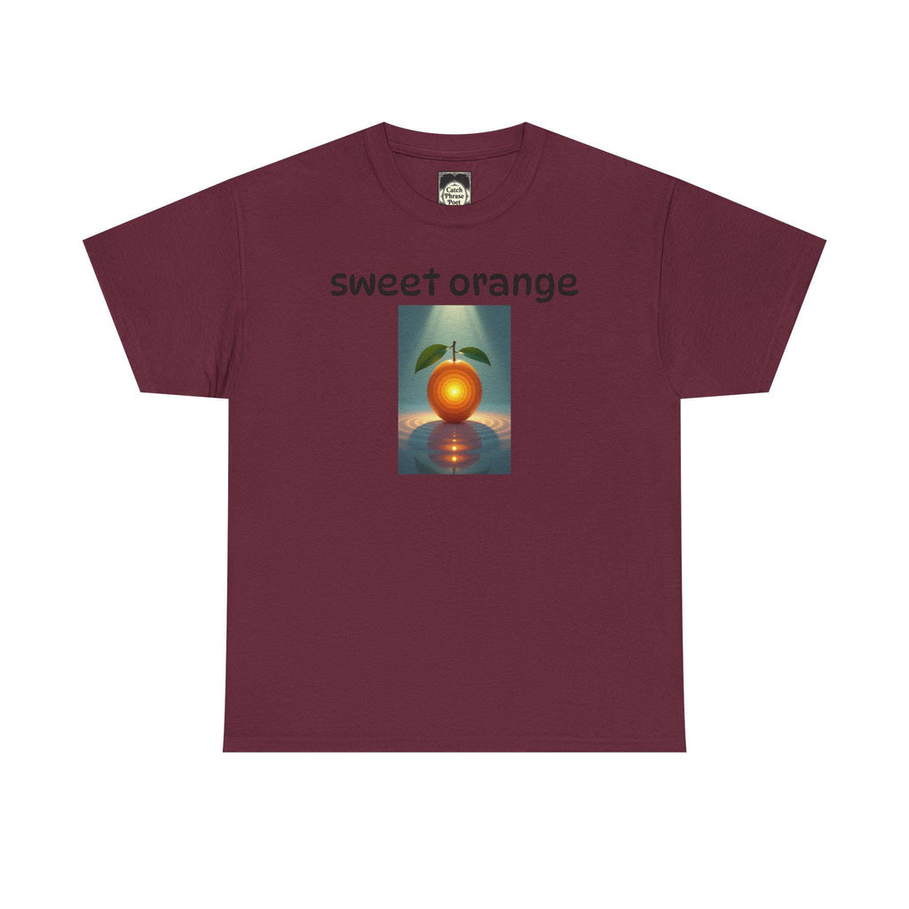 Sweet Orange Graphic Tee: Unisex Heavy Cotton T-Shirt