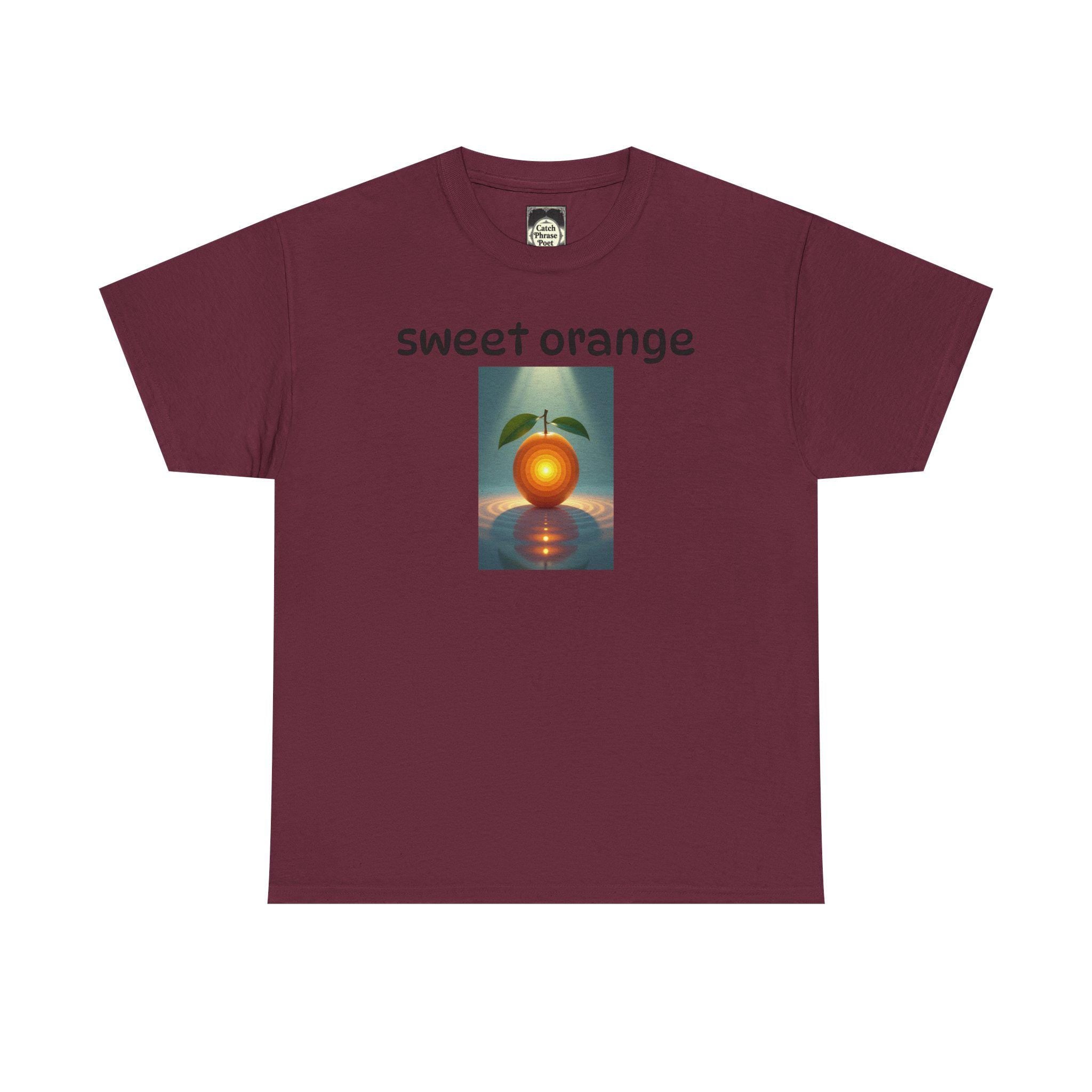 Sweet Orange Graphic Tee: Unisex Heavy Cotton T-Shirt