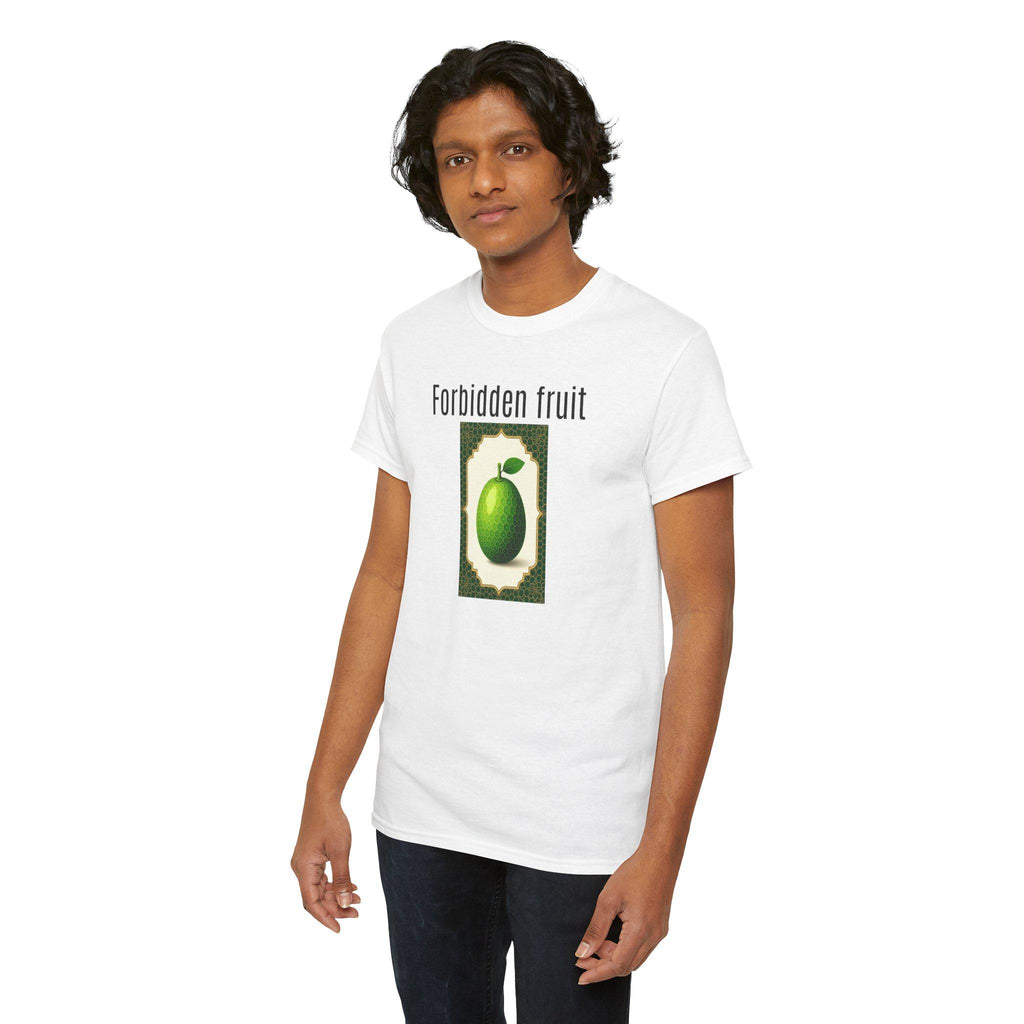 Forbidden Fruit Graphic Tee: Unisex Heavy Cotton T-Shirt