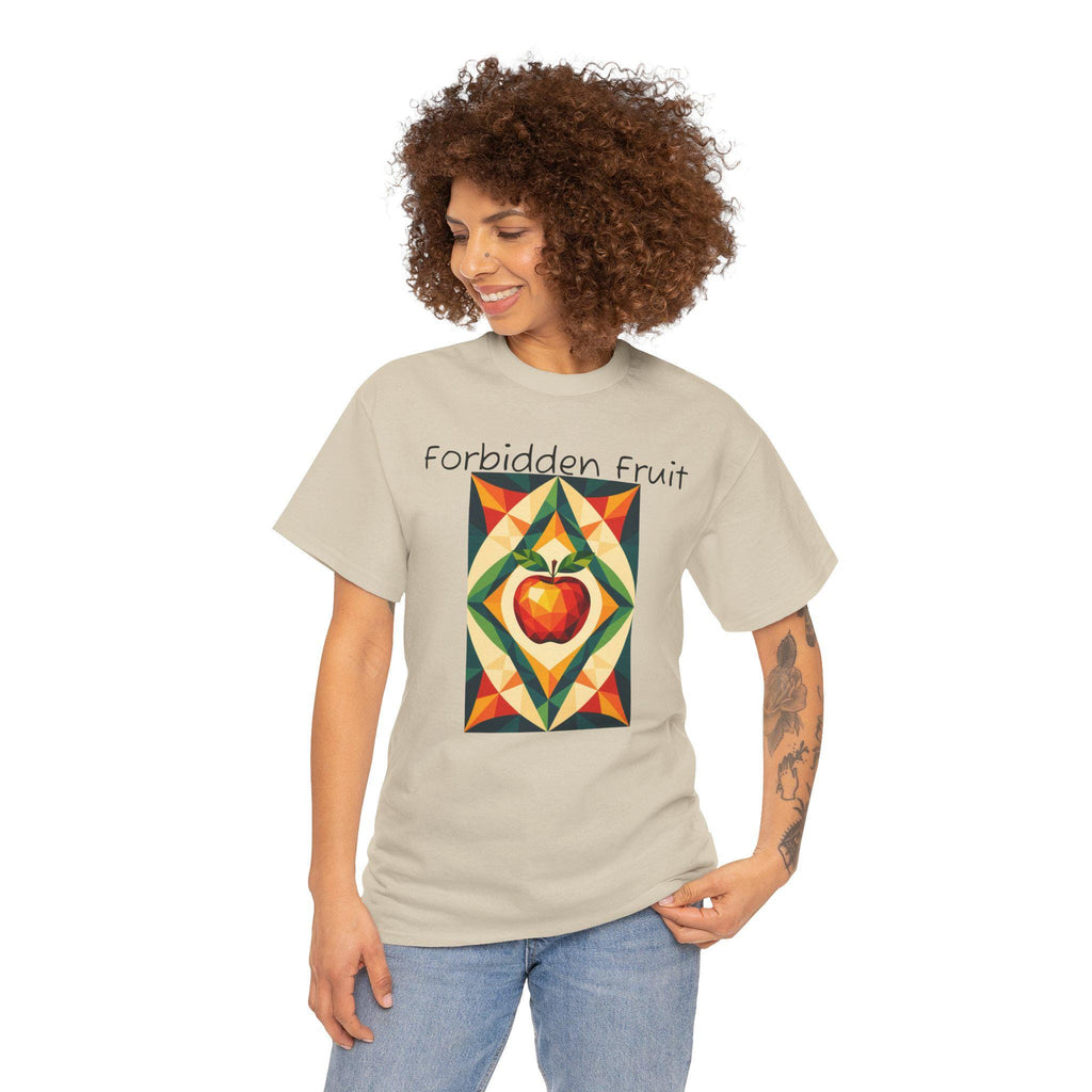 Forbidden Fruit Graphic Tee: Unisex Heavy Cotton, Art Lover Gift
