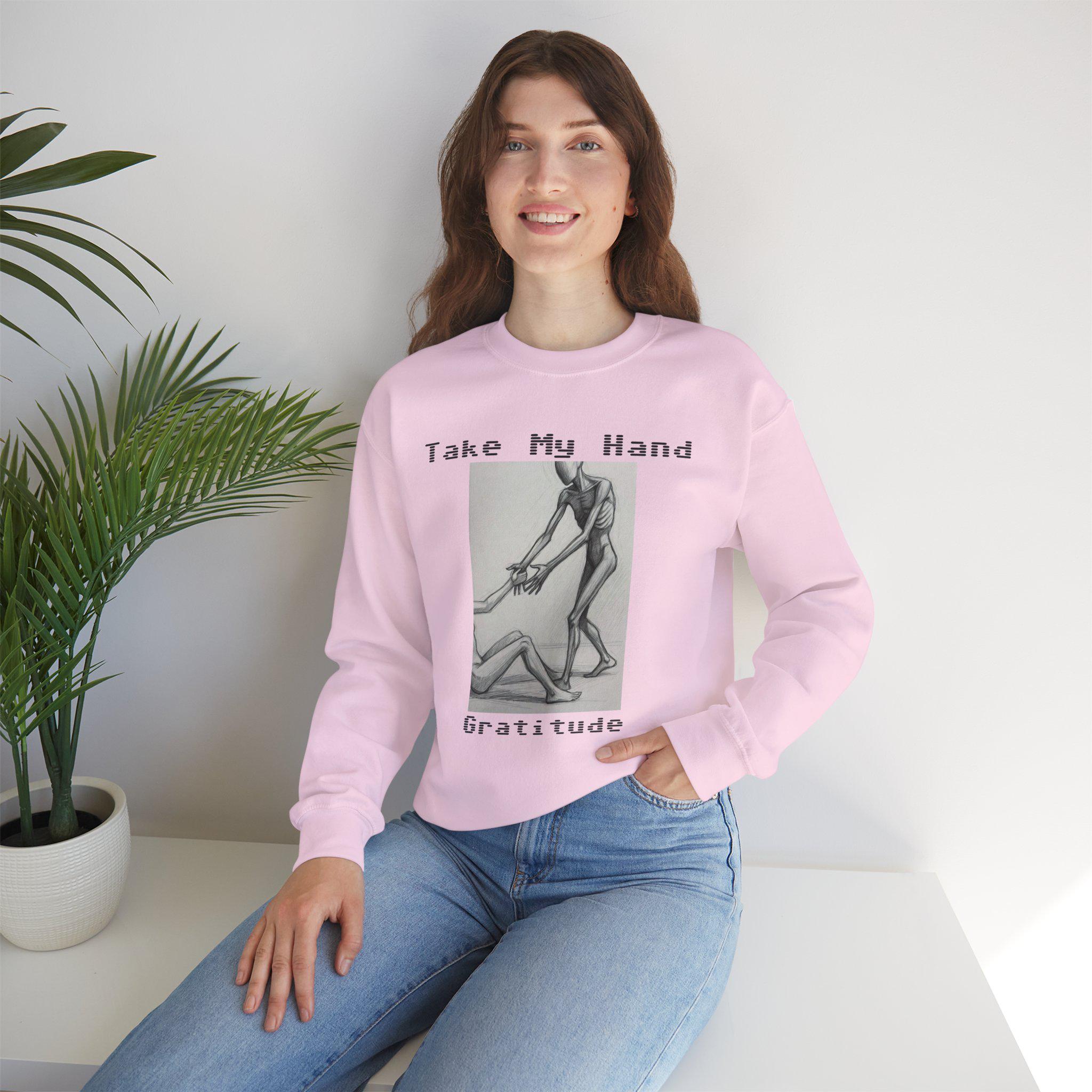 Gratitude Crewneck Sweatshirt: Cozy Unisex Fashion