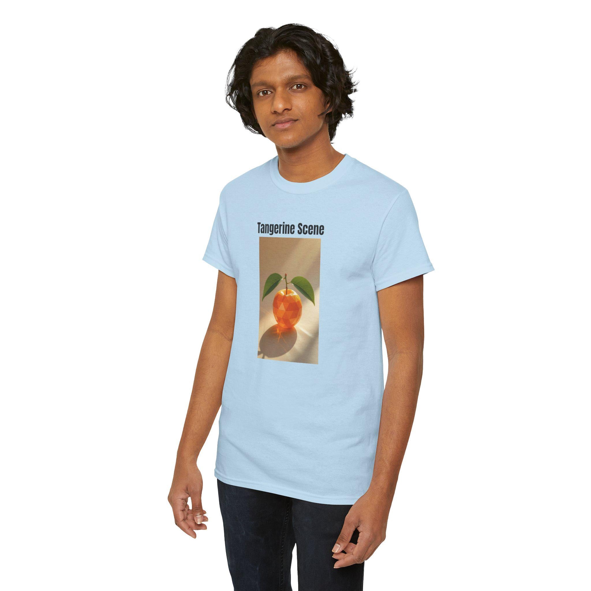 Tangerine Scene Graphic Tee - Unisex Heavy Cotton T-Shirt