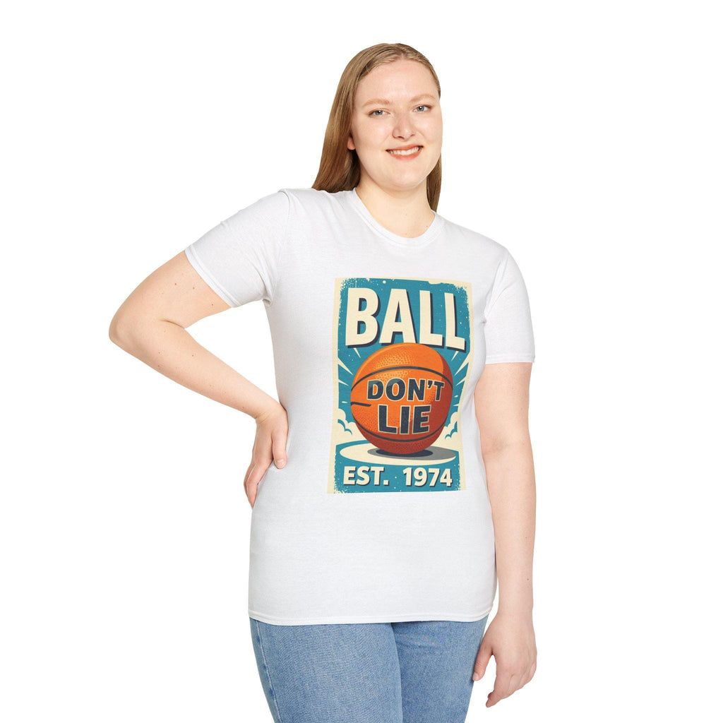 Basketball Lover Unisex Softstyle T-Shirt, Sports Fan Tee, Ball Don't Lie PDX, Graphic Tee, Gift for Hoops Enthusiast