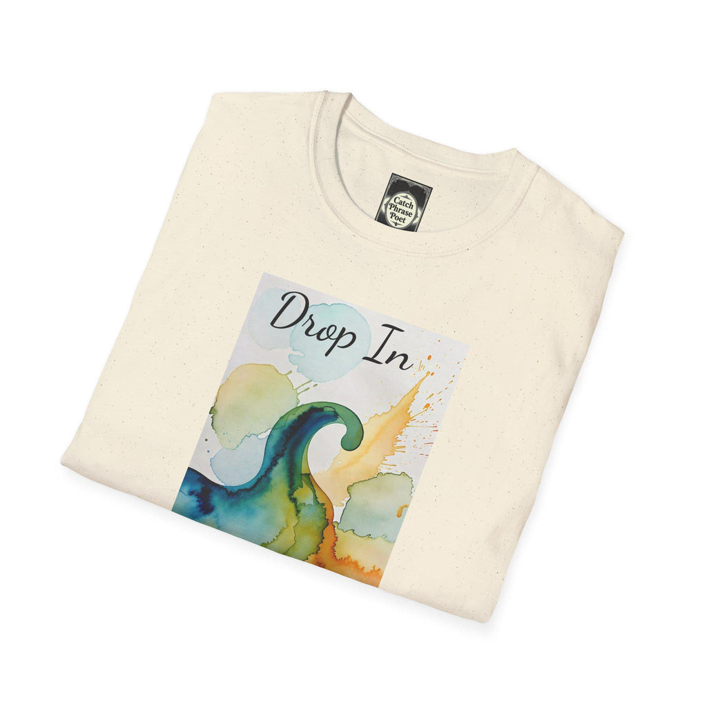 Watercolor Wave T-Shirt, Unisex Surfing Tee, Beachwear