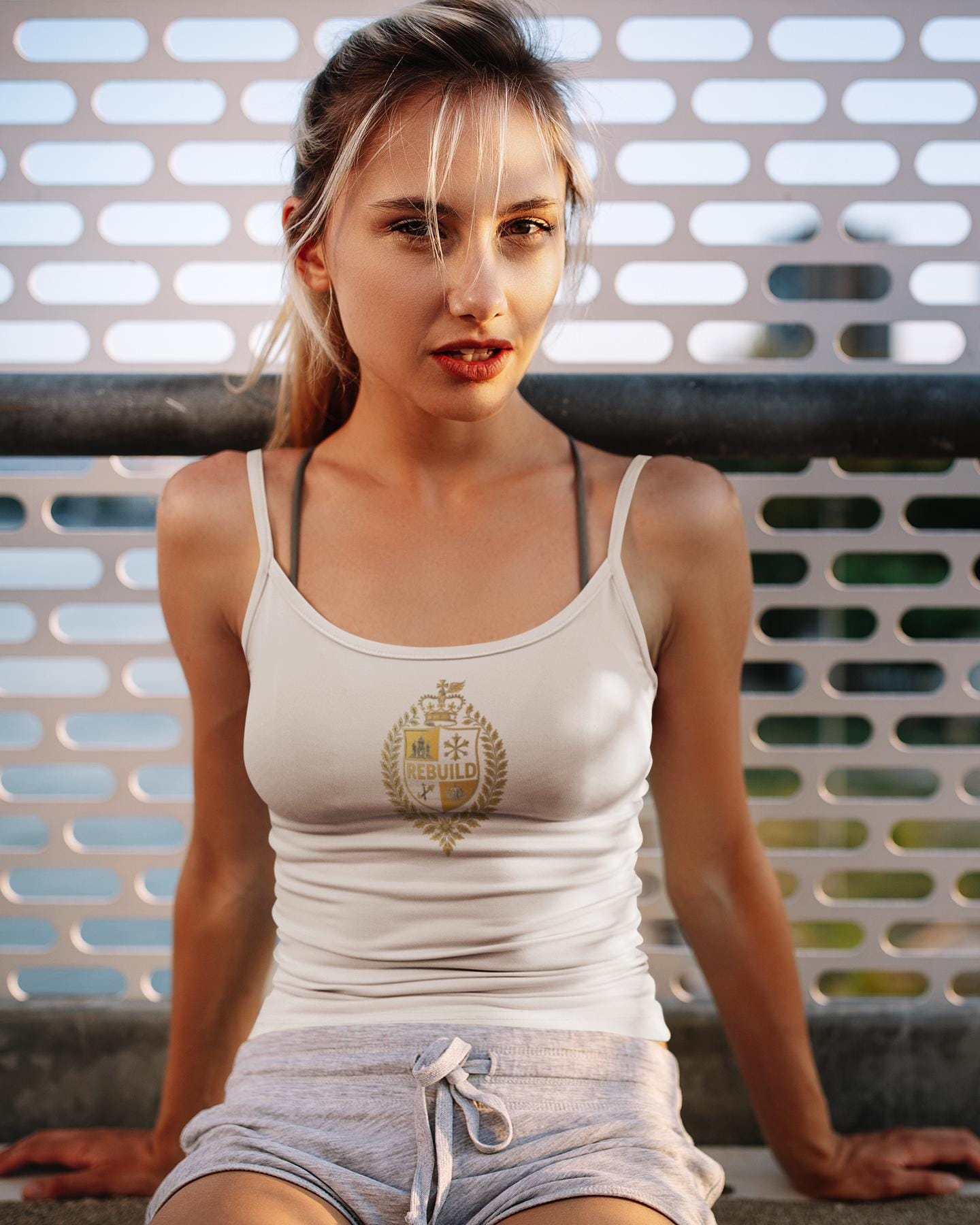 Women's Spaghetti Strap Tank Top - Cotton Blend Summer Top