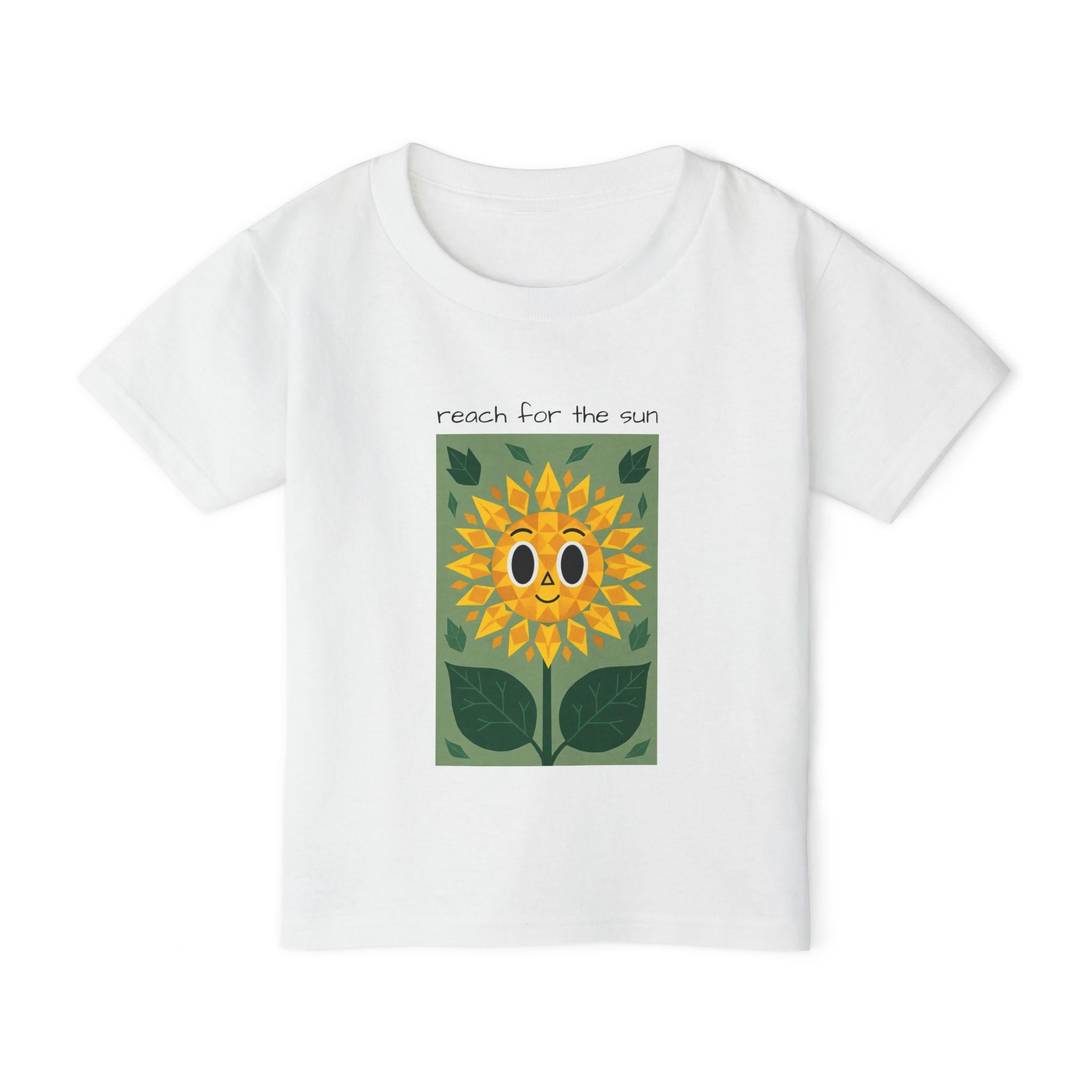 Sunflower Toddler T-Shirt, 'Reach for the Sun' Kids Tee