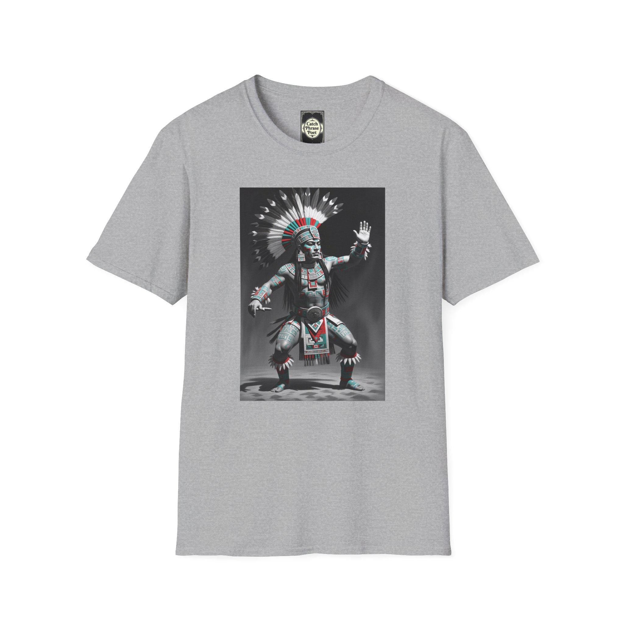 Native American Aztec Warrior T-Shirt: Unisex Graphic Tee