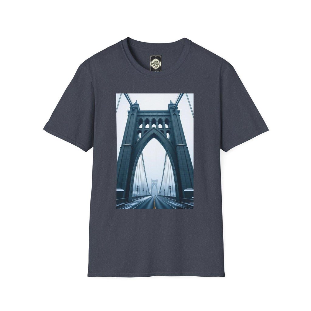 St Johns Bridge Portland Unisex T-Shirt: Modern Cityscape Tee
