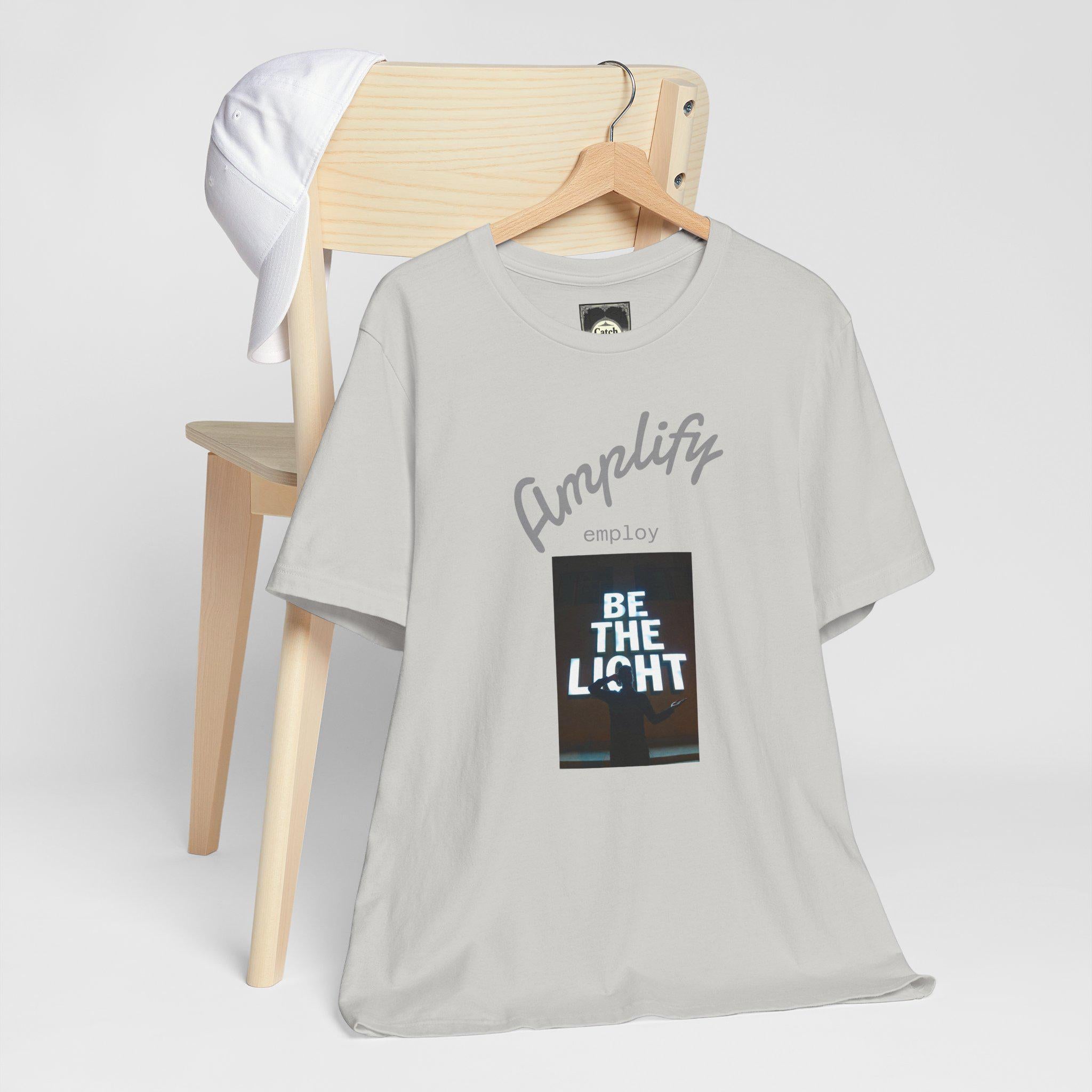 Be The Light Shirt: Unisex Inspirational Cotton Tee