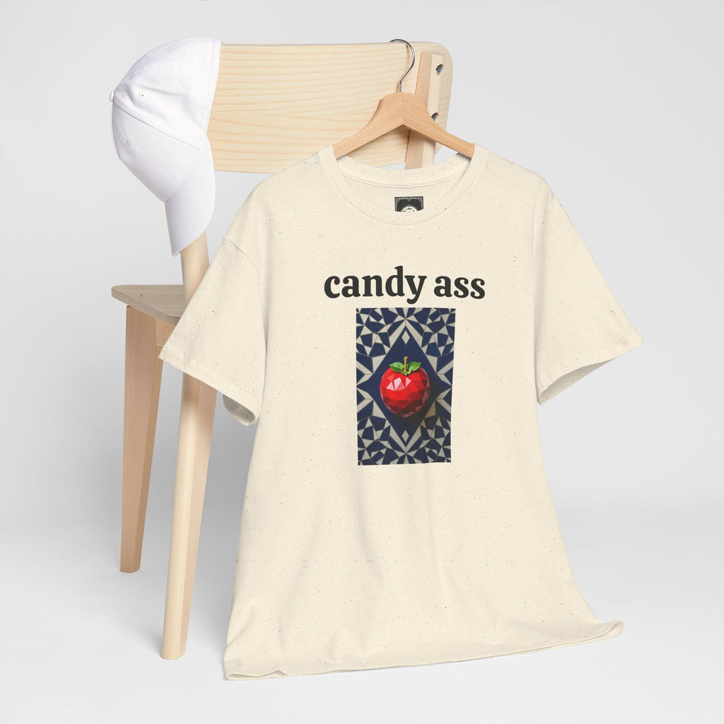 Whimsical Graphic Tee for Fun-Lovers, Candy Ass Humor Shirt, Unique Gift for Friends, Casual Summer Wear, Perfect for Parties