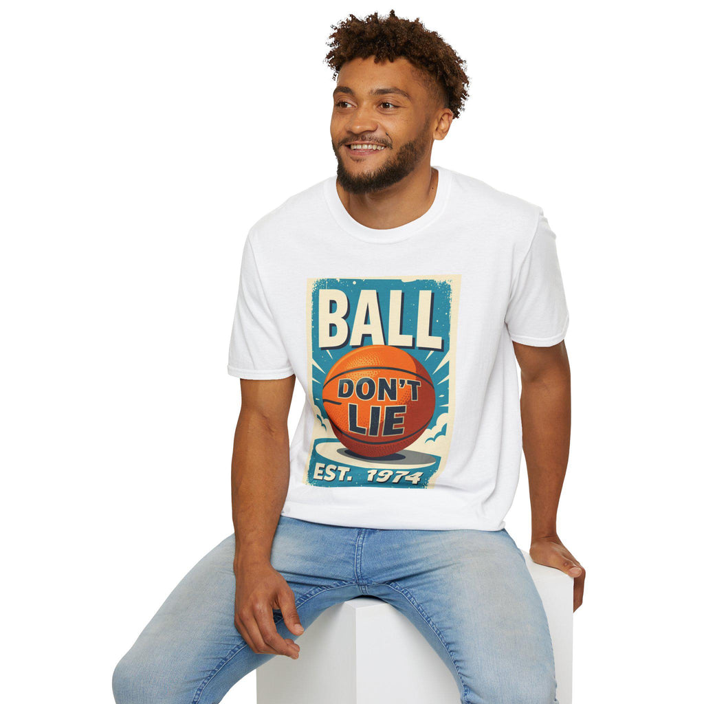 Basketball Lover Unisex Softstyle T-Shirt, Sports Fan Tee, Ball Don't Lie PDX, Graphic Tee, Gift for Hoops Enthusiast