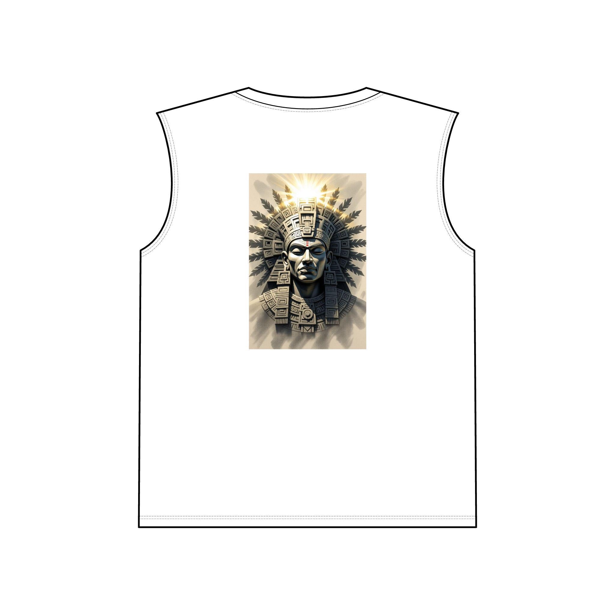 Tribal Art Muscle Tank Top: Aztec Print, Summer Festival Wear