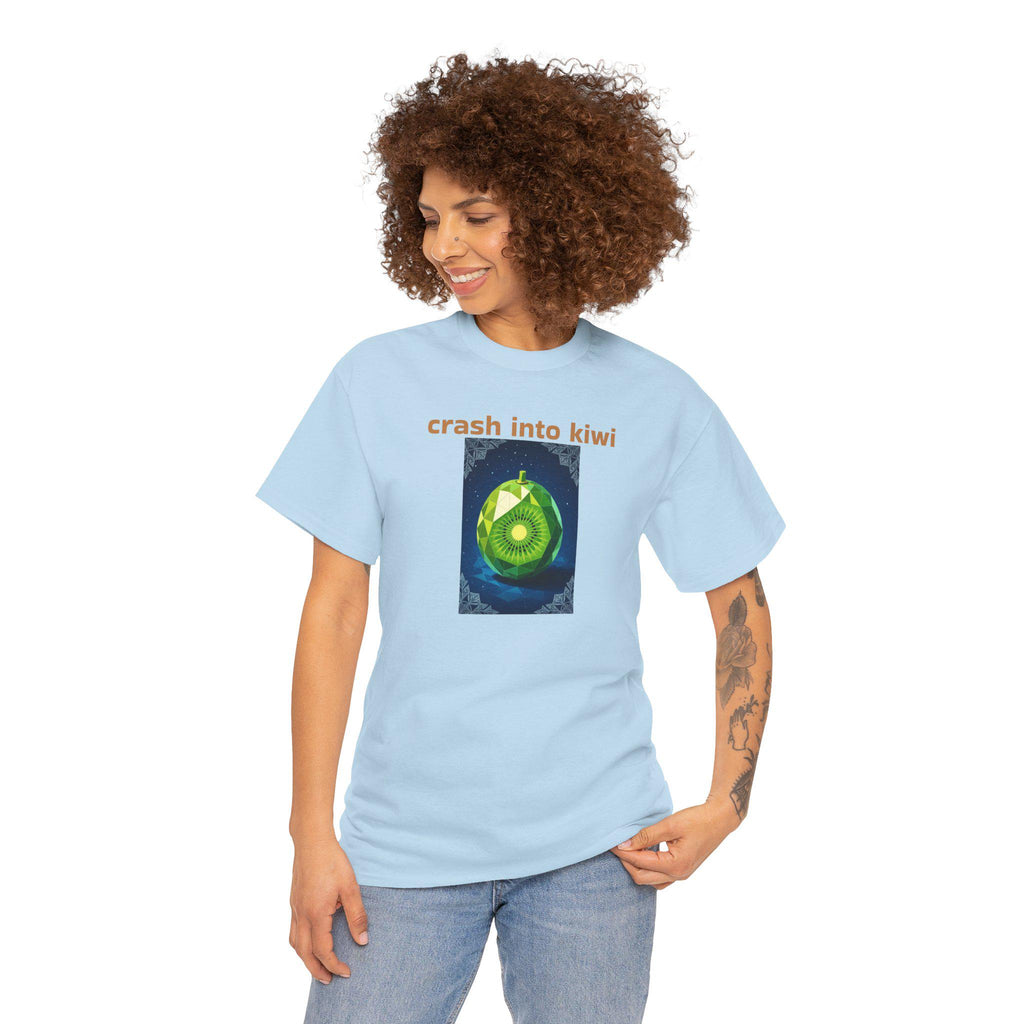 Kiwi Crash Graphic T-Shirt: Fun Unisex Cotton Tee