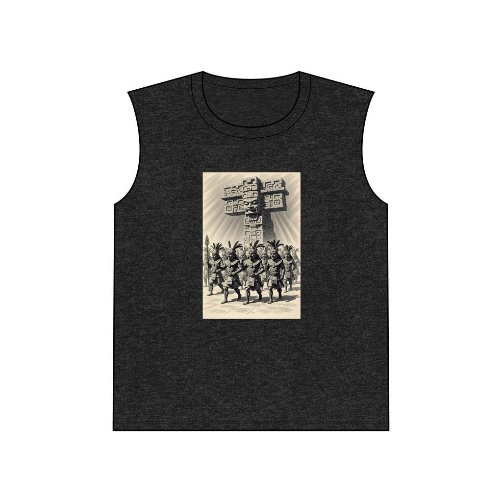 Tribal Art Muscle Tank Top: Aztec Print, Summer Festival Wear