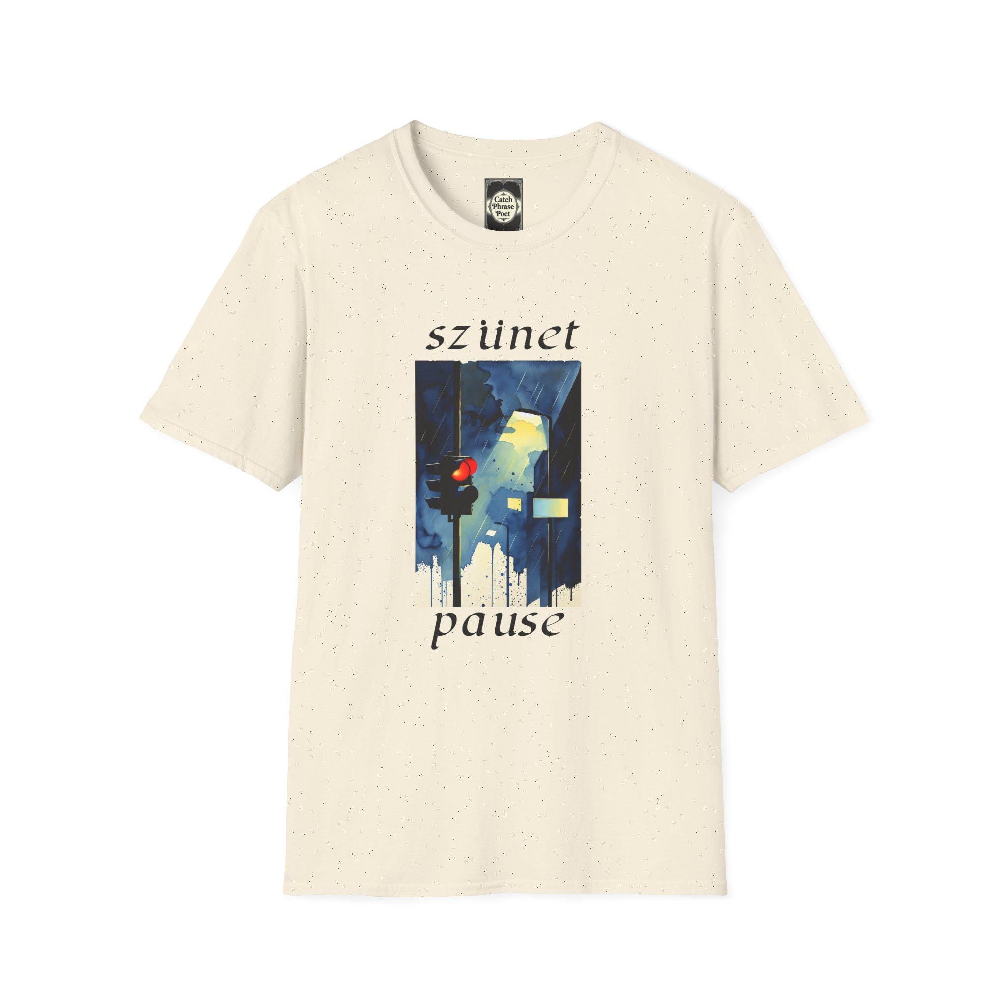 Pause Artistic T-Shirt – Unisex Softstyle Tee with Unique Graphic