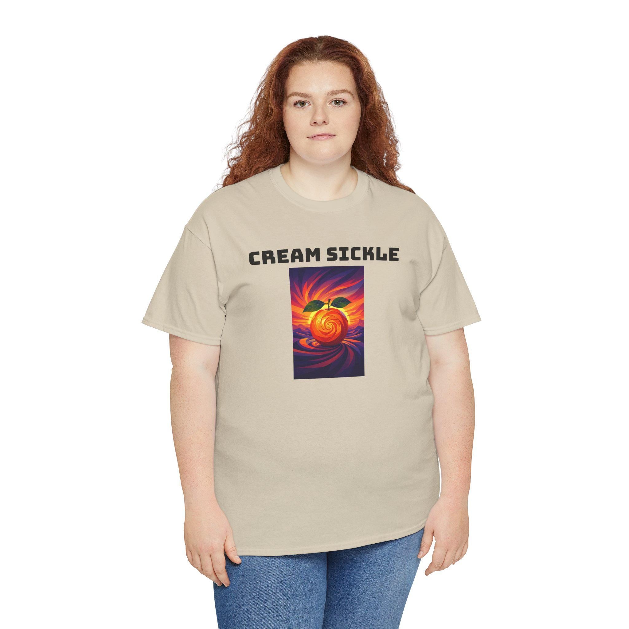 Cream Sickle Graphic Tee - Retro Summer Unisex Shirt