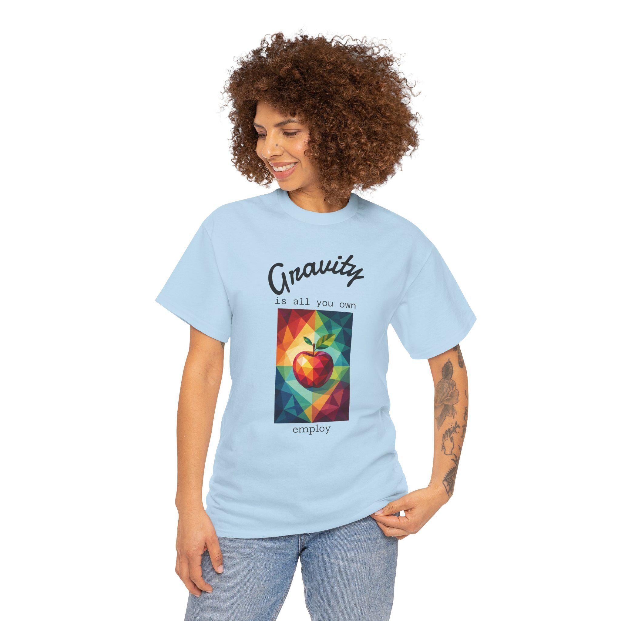 Poetic Gravity T-Shirt: Universe Vibes Astronomy Top