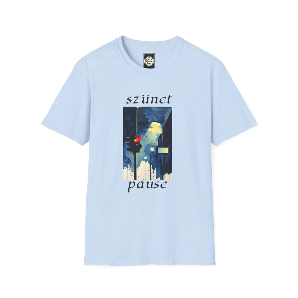 Pause Artistic T-Shirt – Unisex Softstyle Tee with Unique Graphic