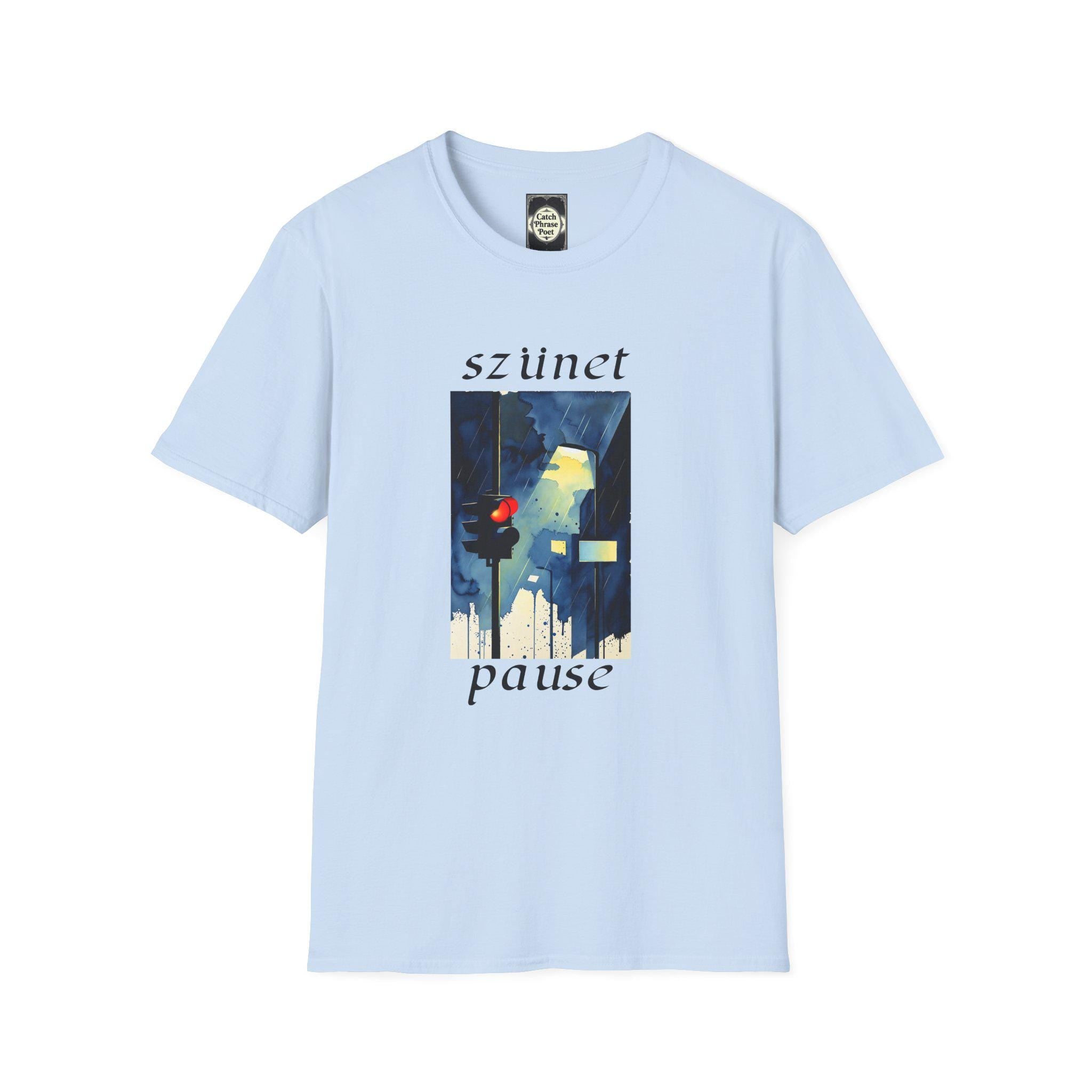 Pause Artistic T-Shirt – Unisex Softstyle Tee with Unique Graphic