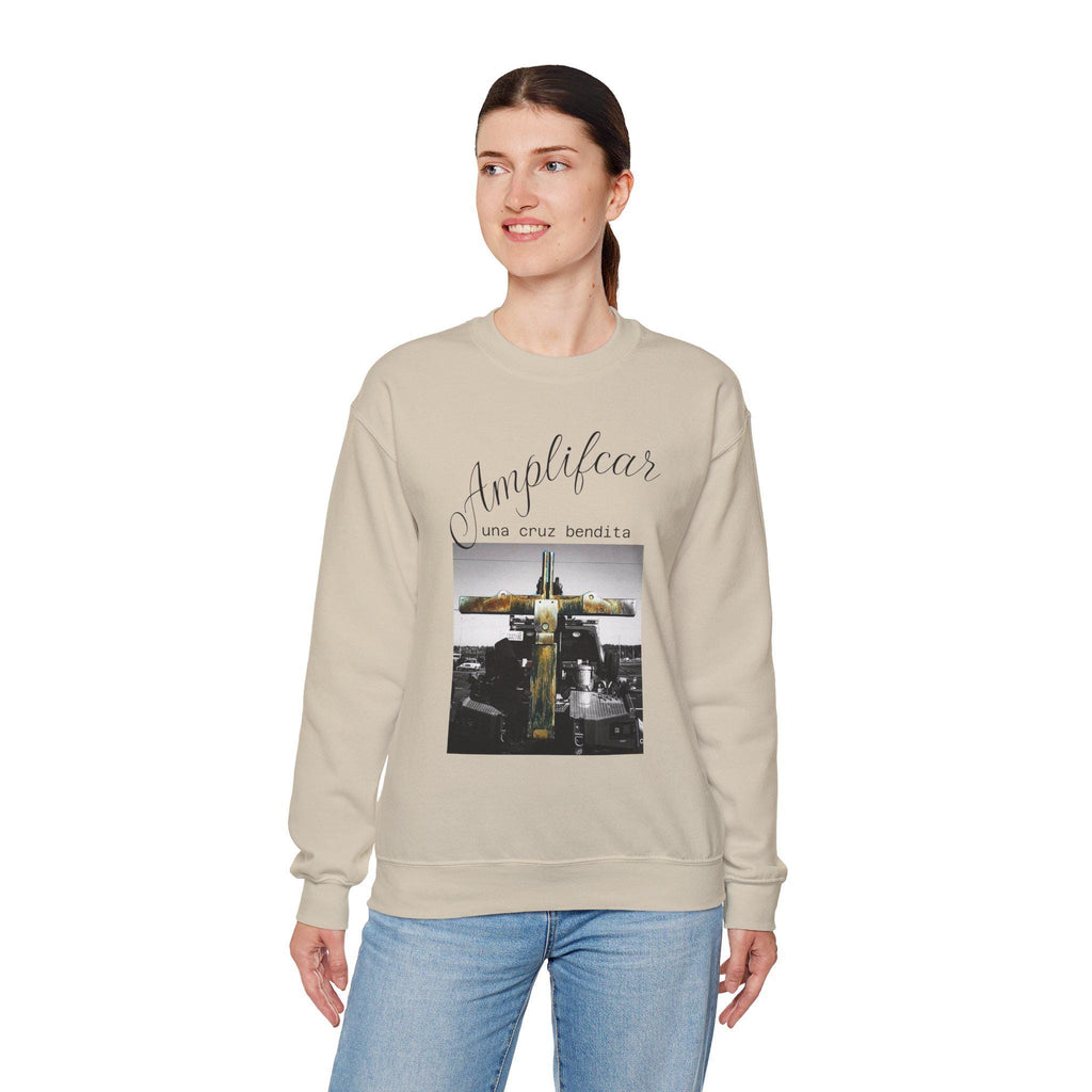 Amplify Your Faith Sweatshirt | Unisex Crewneck with Inspirational Design