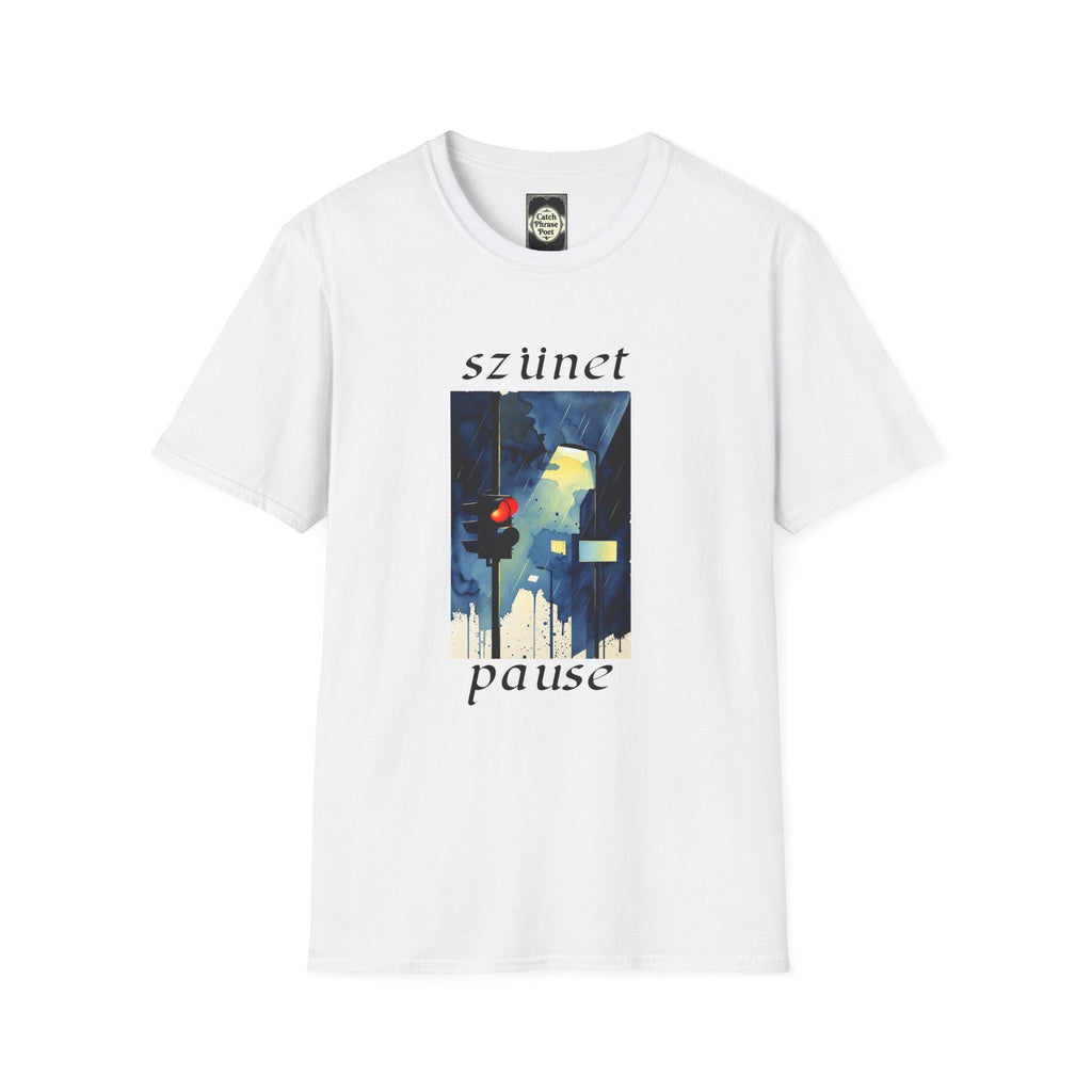 Pause Artistic T-Shirt – Unisex Softstyle Tee with Unique Graphic
